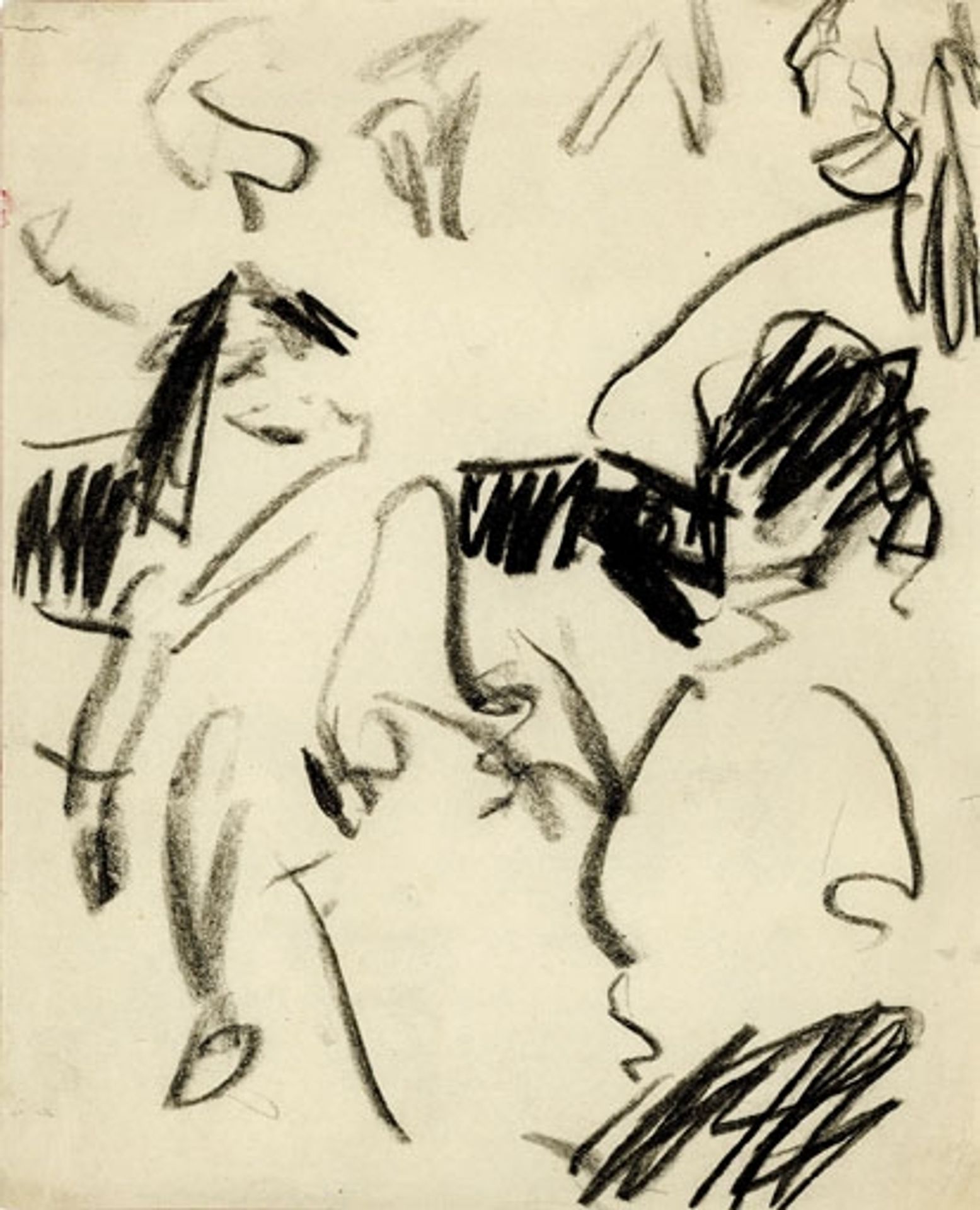 The French are Sitting on the Couch by Ernst Ludwig Kirchner
