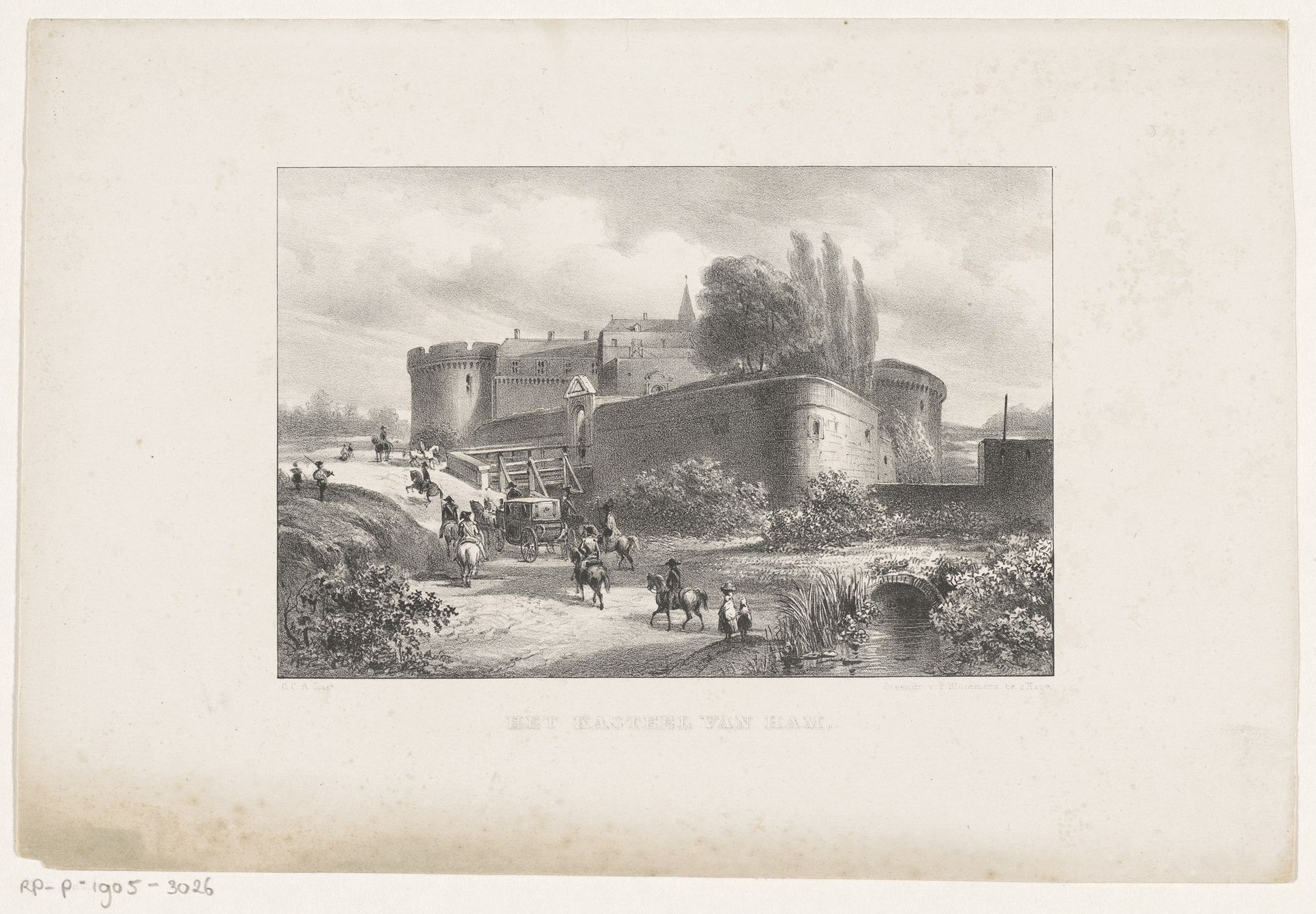 Kasteel van Ham-sur-Heure by Carel Christiaan Antony Last