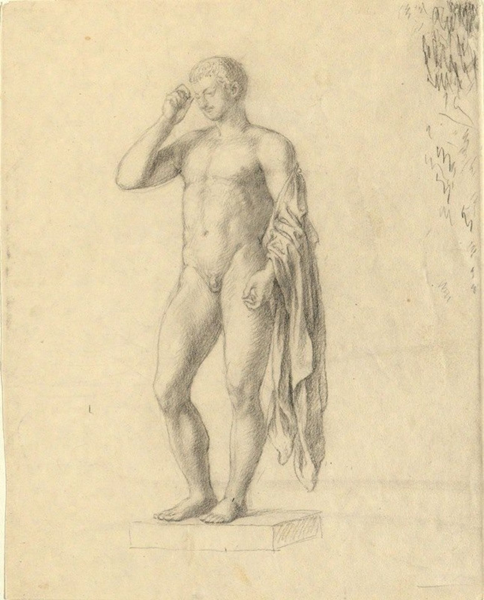 Nude Male Figure by John Trumbull