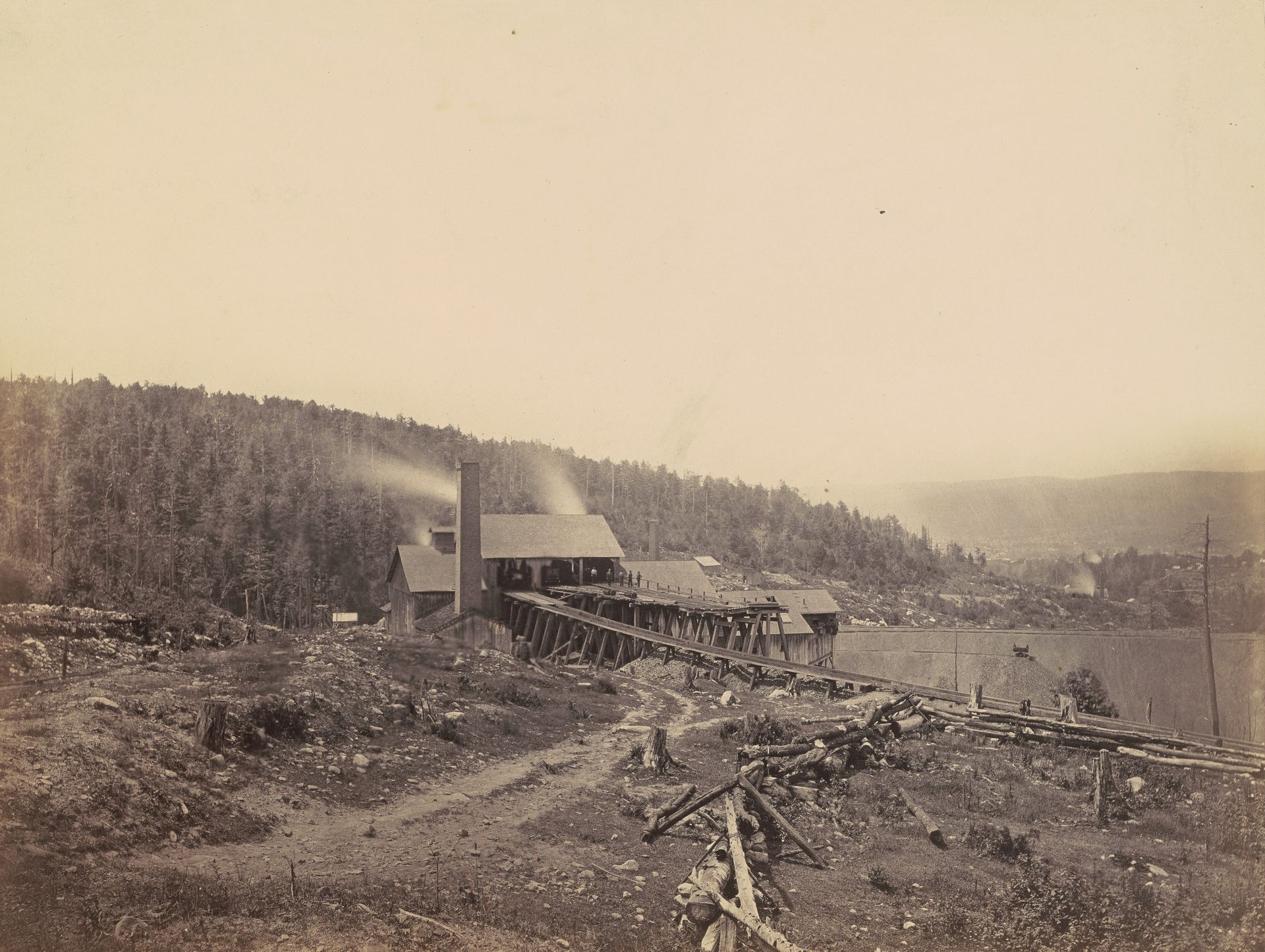 Racket Brook Breaker, Del. & Hudson Canal Co. by Thomas H. Johnson