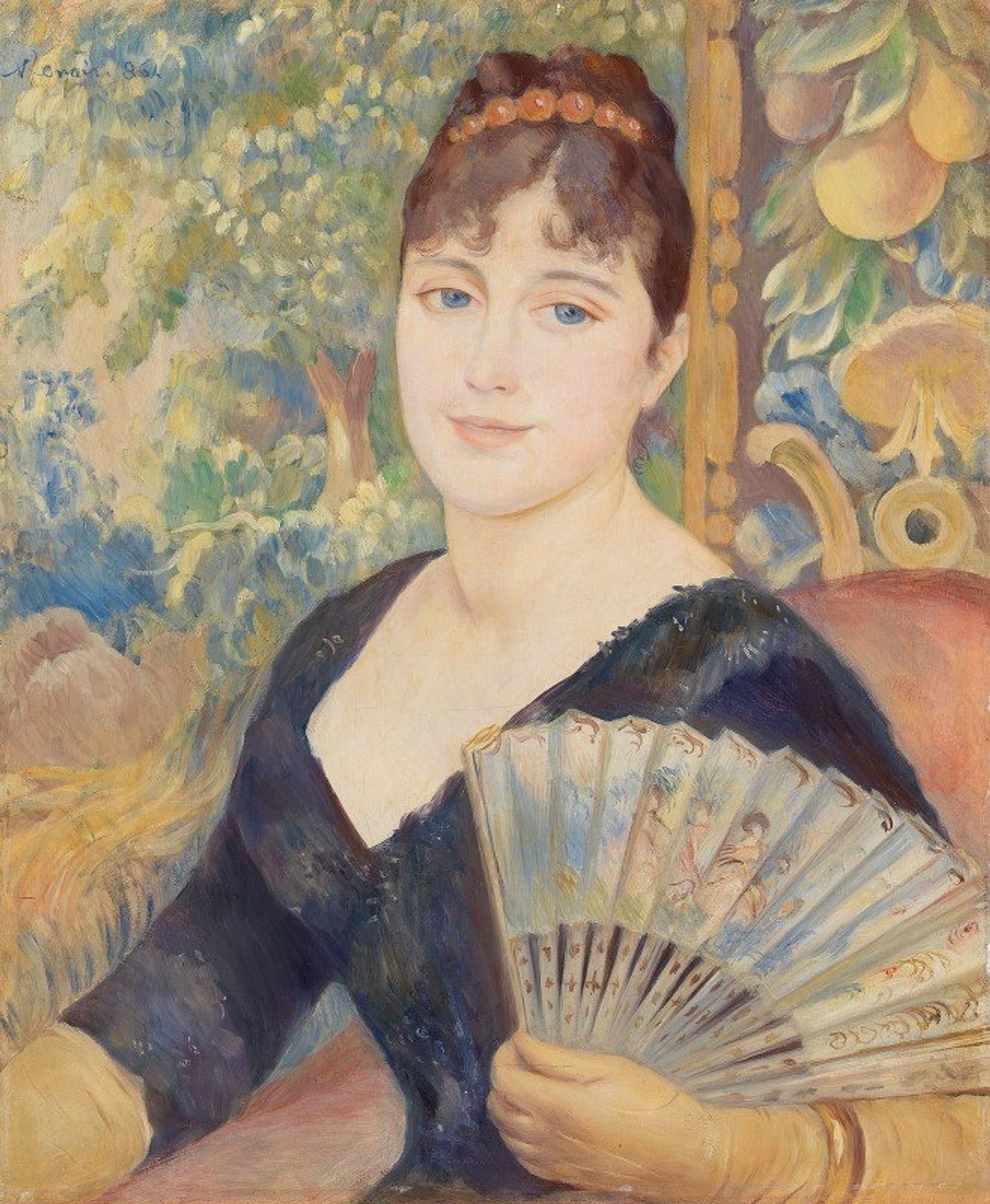 Woman with Fan by Pierre-Auguste Renoir