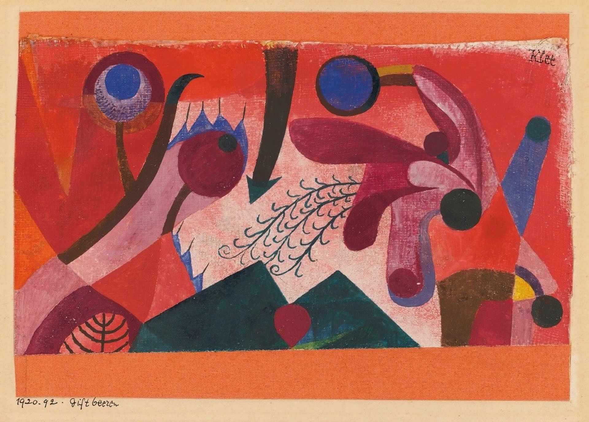 Giftbeeren by Paul Klee