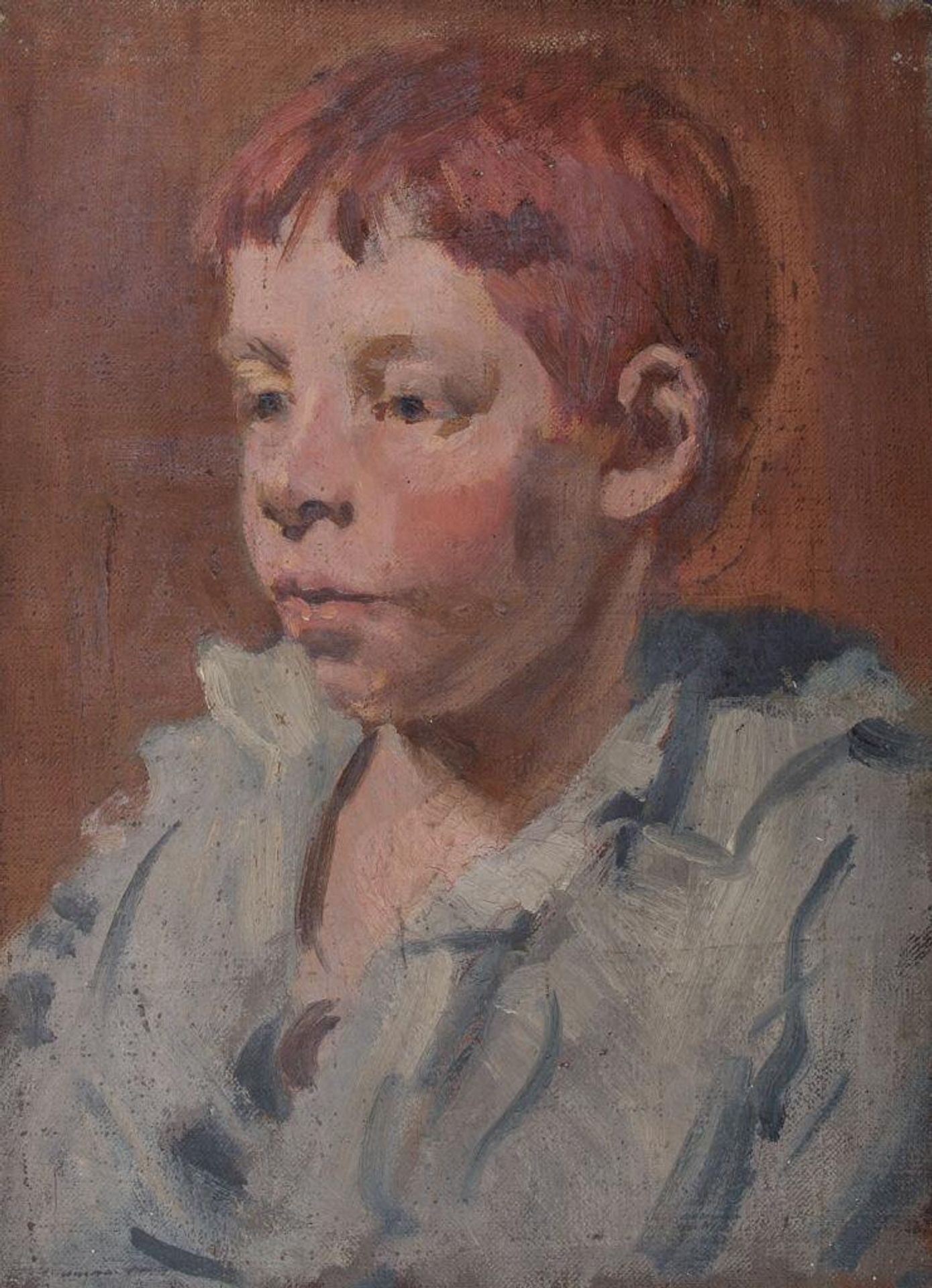 Portrait of a Boy with a Ruffled Shirt by Denman Waldo Ross