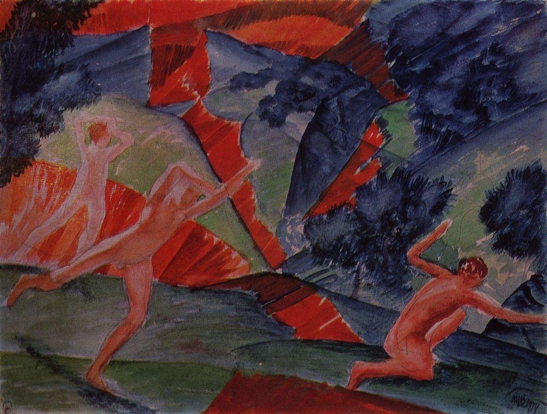 Hurricane by Kuzma Petrov-Vodkin
