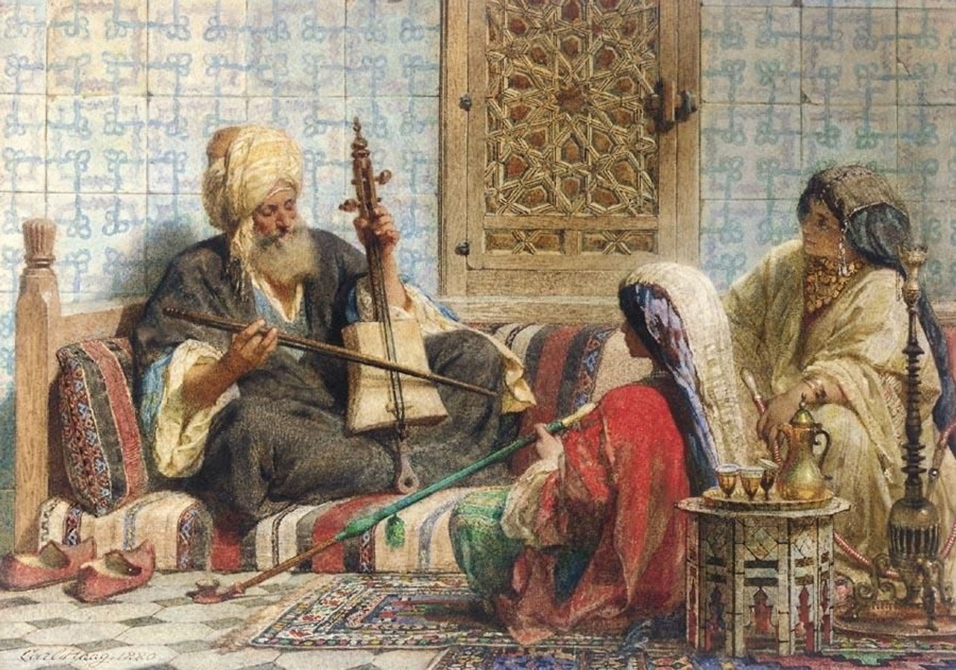 Music in the Harem by Carl Haag