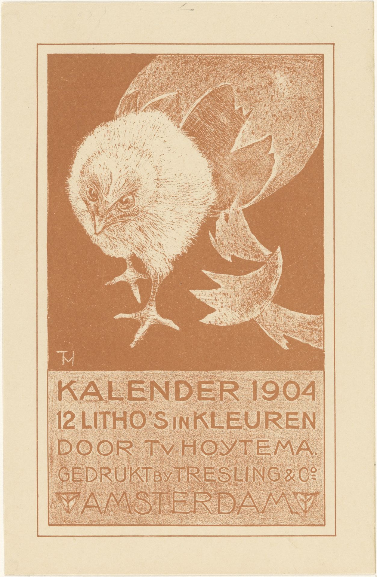 Aankondiging voor kalender 1904 by Theo van Hoytema