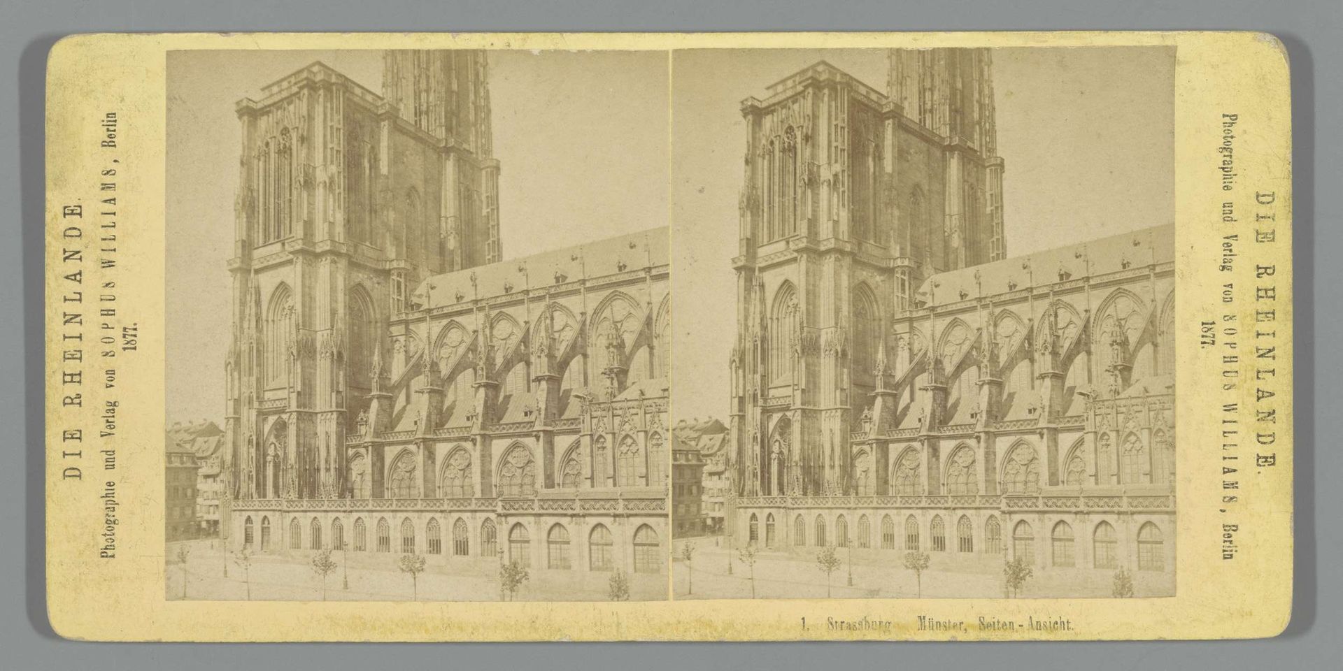 Exterieur van de Kathedraal van Straatsburg by Sophus Williams