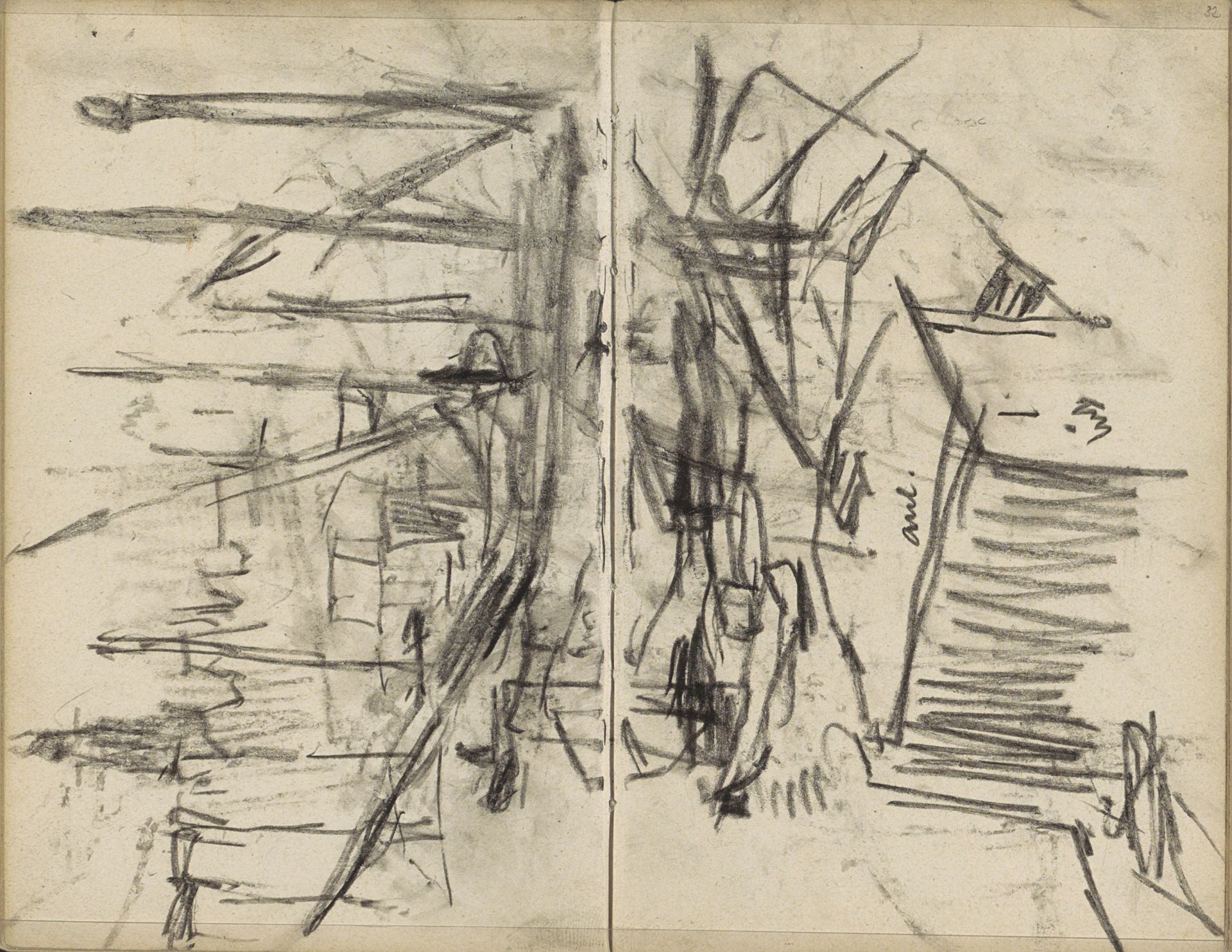 Gezicht op het Damrak met de toren van de Oude Kerk by George Hendrik Breitner