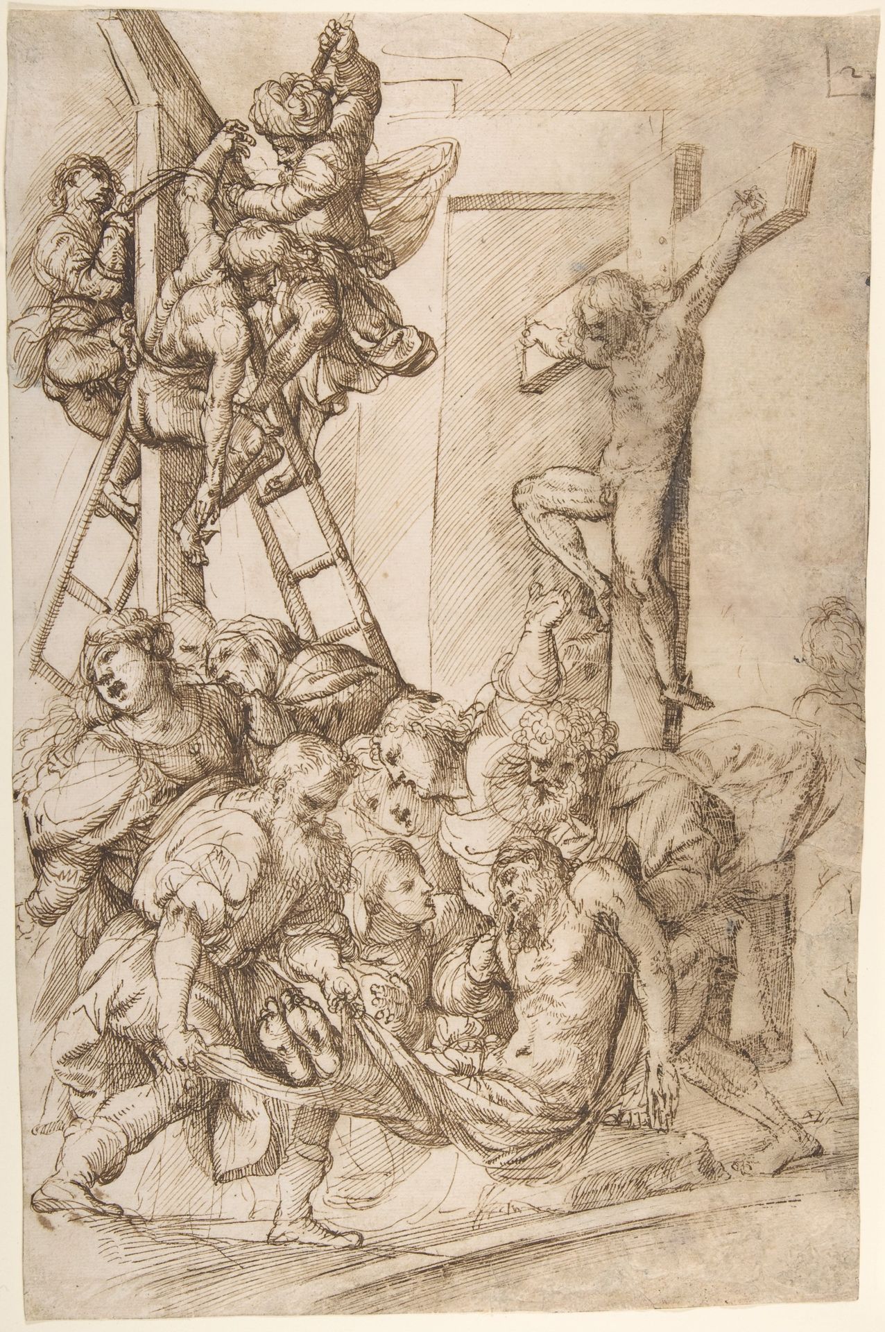 The Deposition from the Cross by Domenico Campagnola