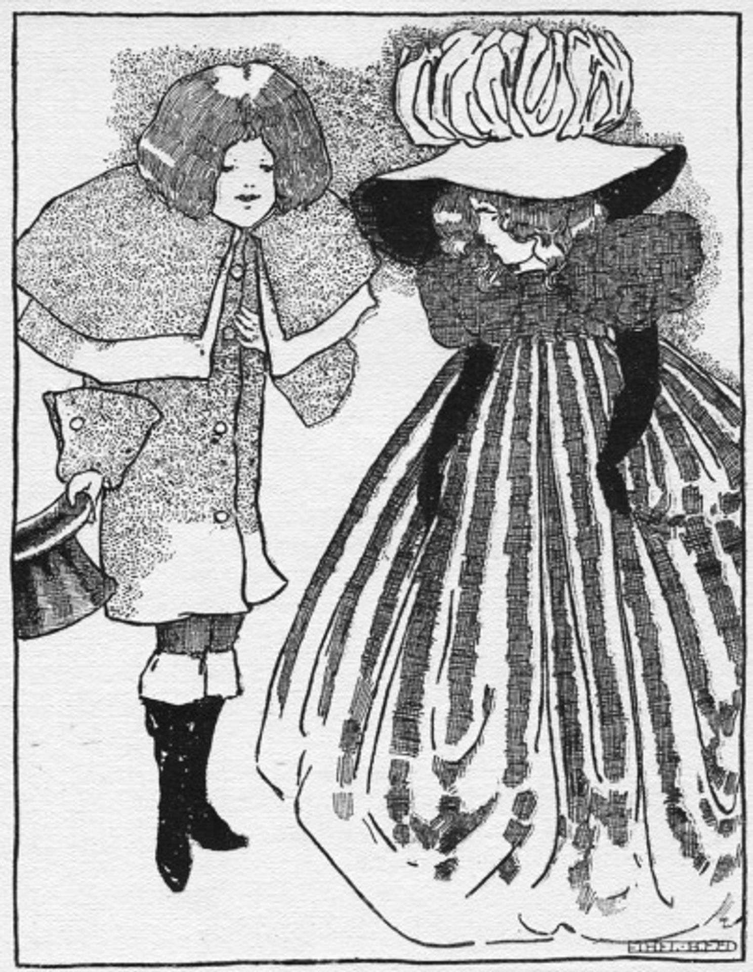 Illustration from In Childhoods Country (Moulton) by Ethel Reed