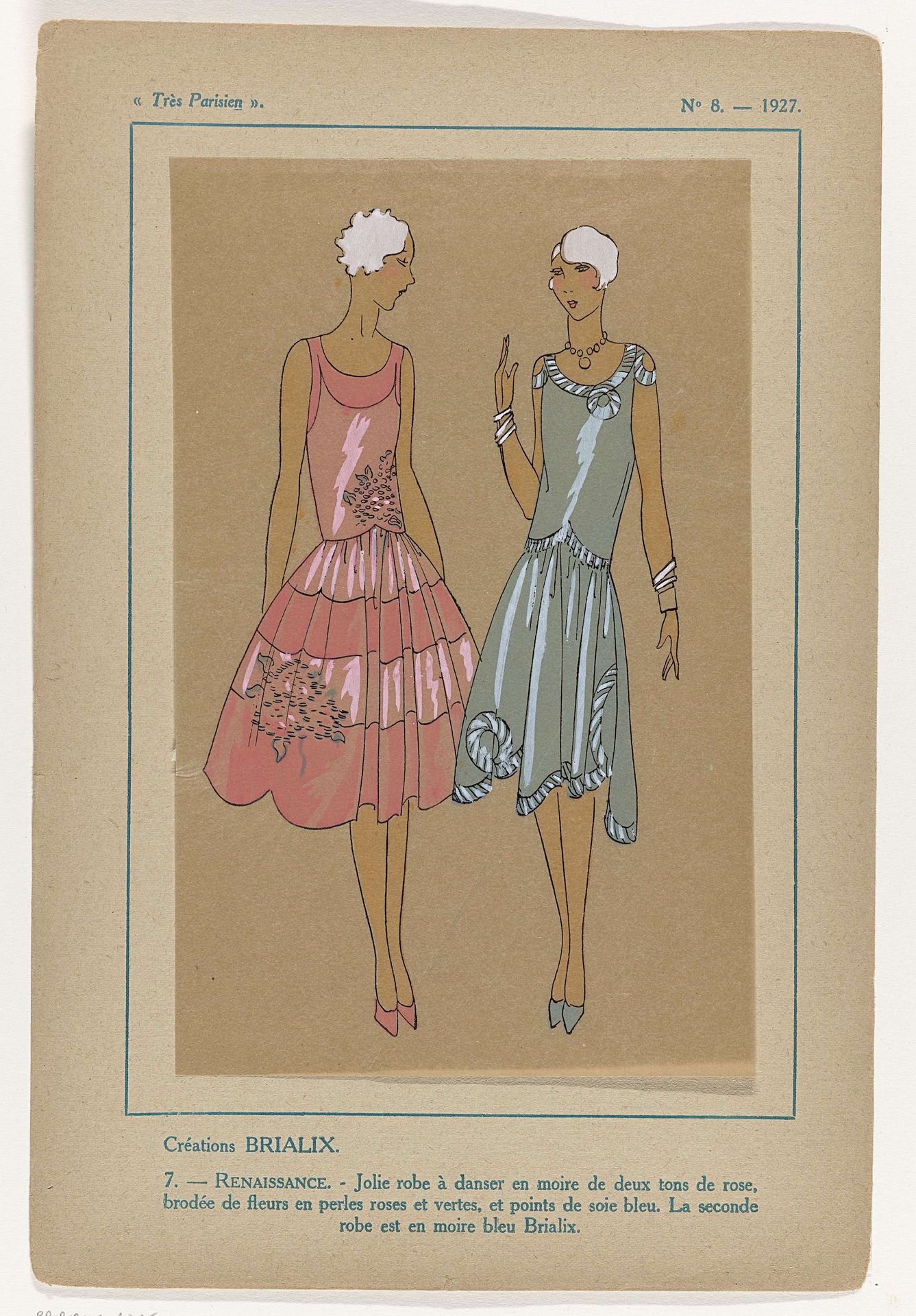 Très Parisien, 1927, No. 8 : -7: Créations Brialix (...) by Anonymous