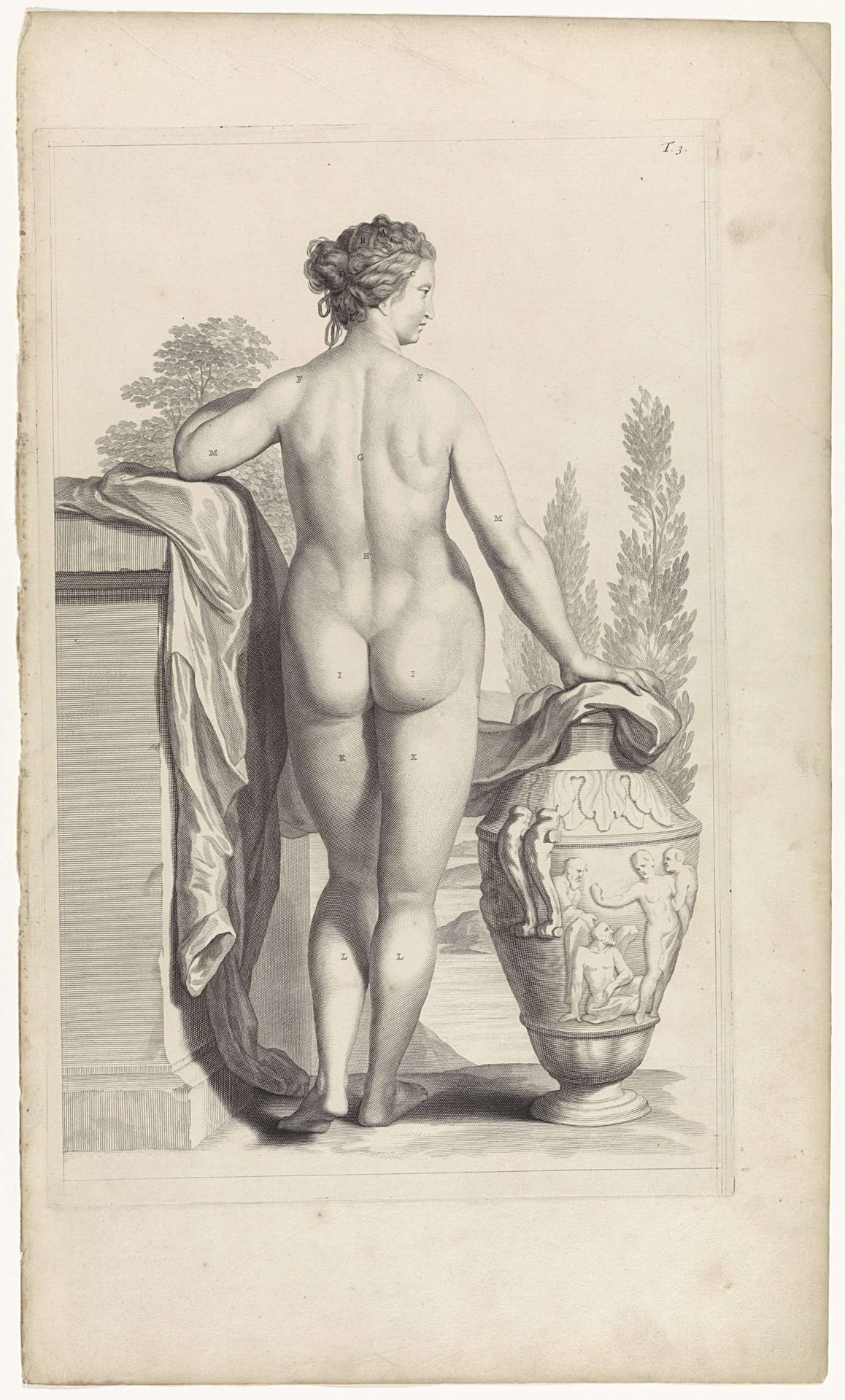 Studie van het vrouwelijk naakt by Pieter van Gunst