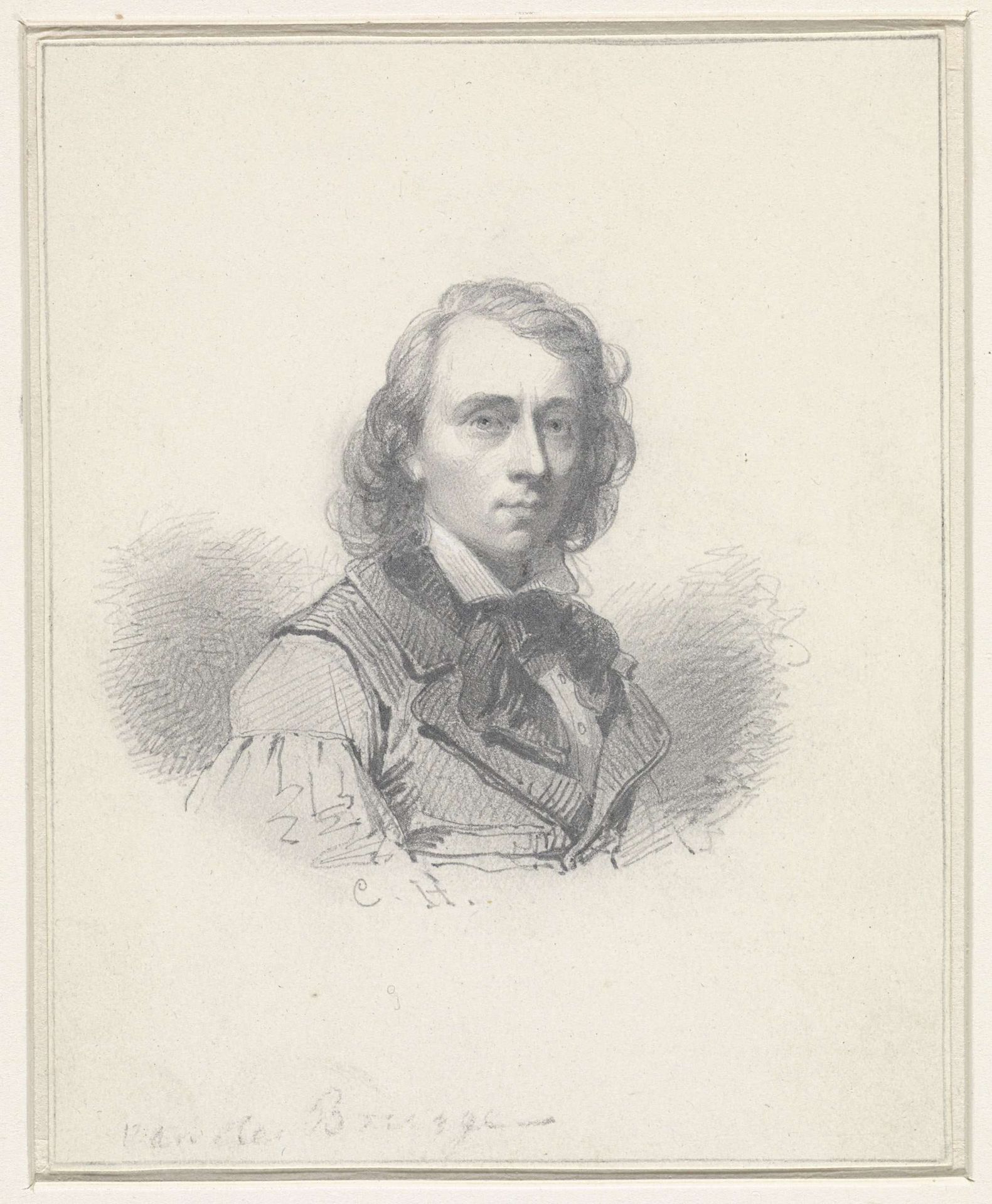 Portret van Guilaume Anne van der Brugghen by Coenraad Hamburger