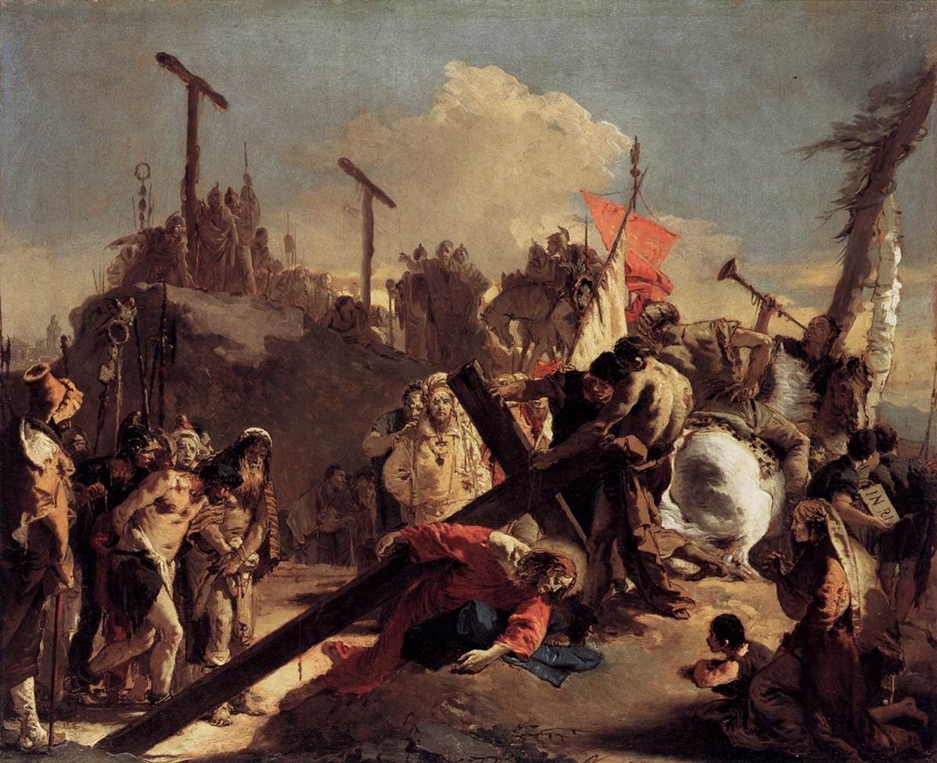 Carrying the Cross by Giovanni Battista Tiepolo