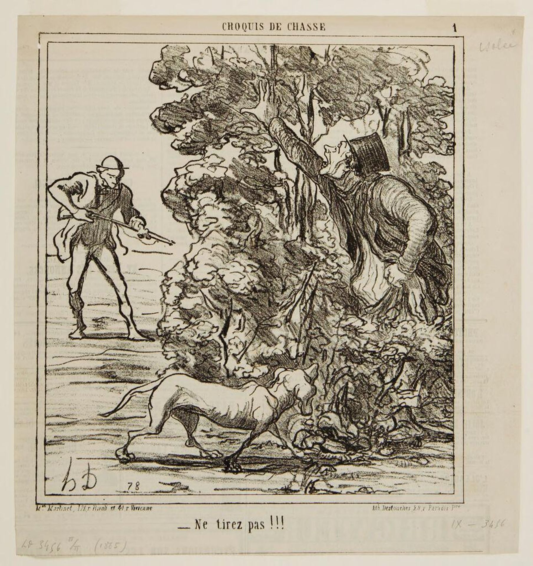 Don't shoot!!! by Honoré Daumier