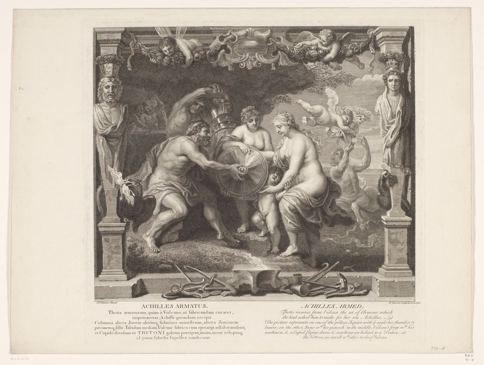Achilles bewapent zich by Bernard Baron