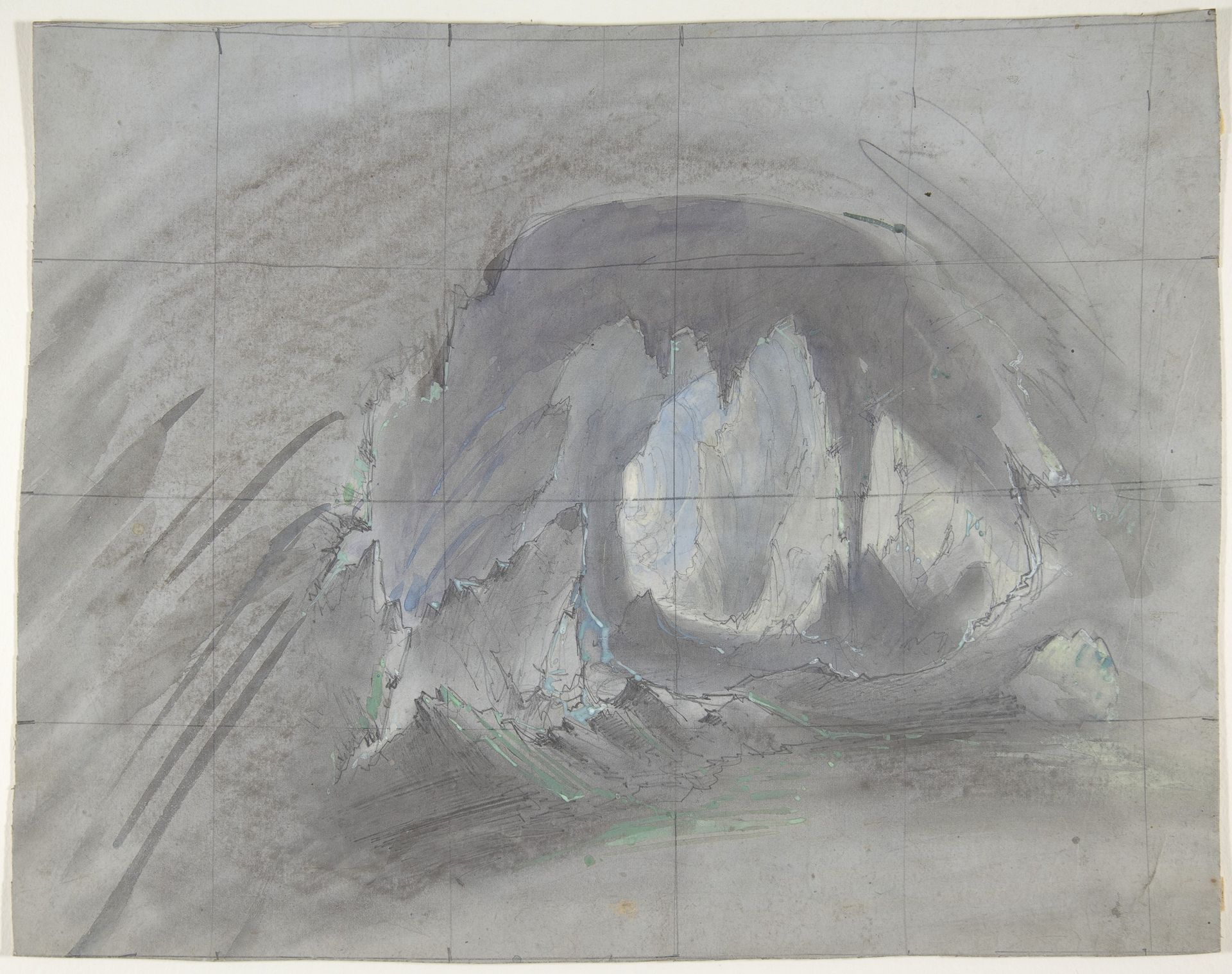 Design for a Stage Set at the Opéra, Paris by Eugène Cicéri