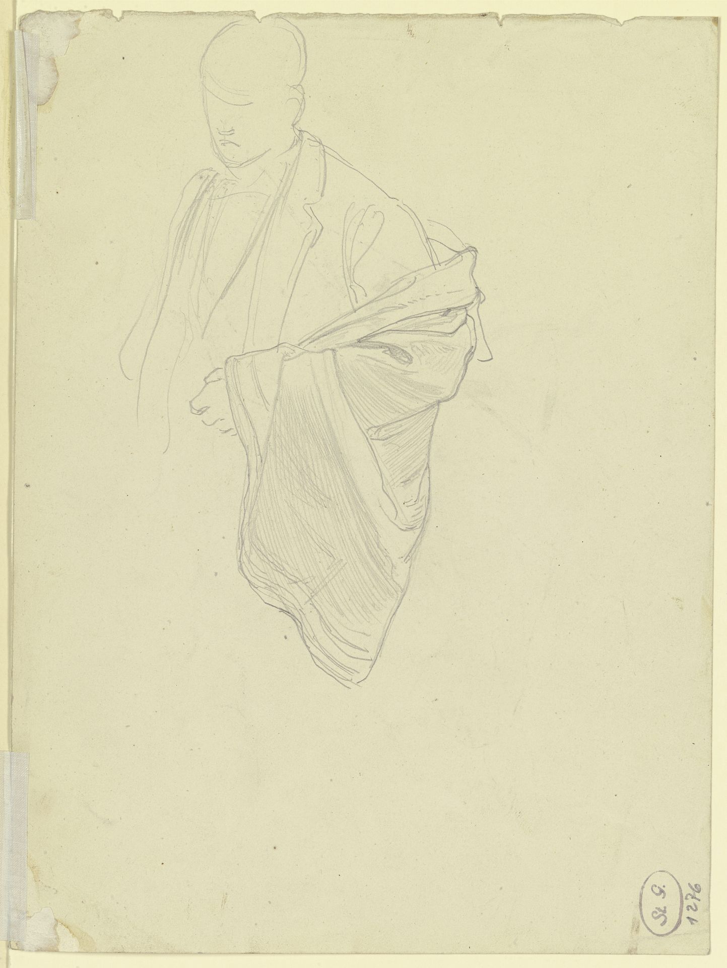Male garbed figure by Julius Hamel