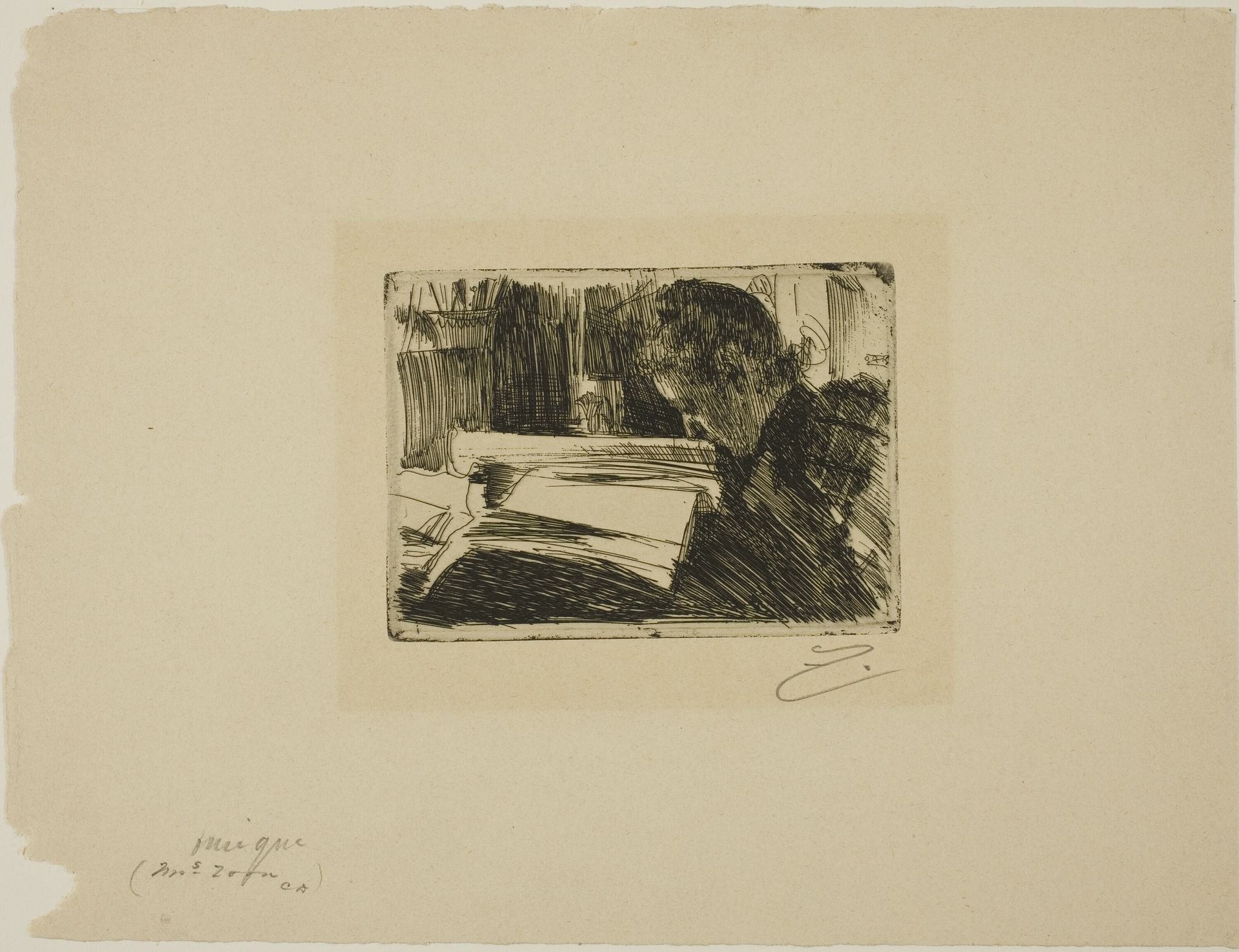 Lady Reading (Mrs. Zorn) by Anders Zorn