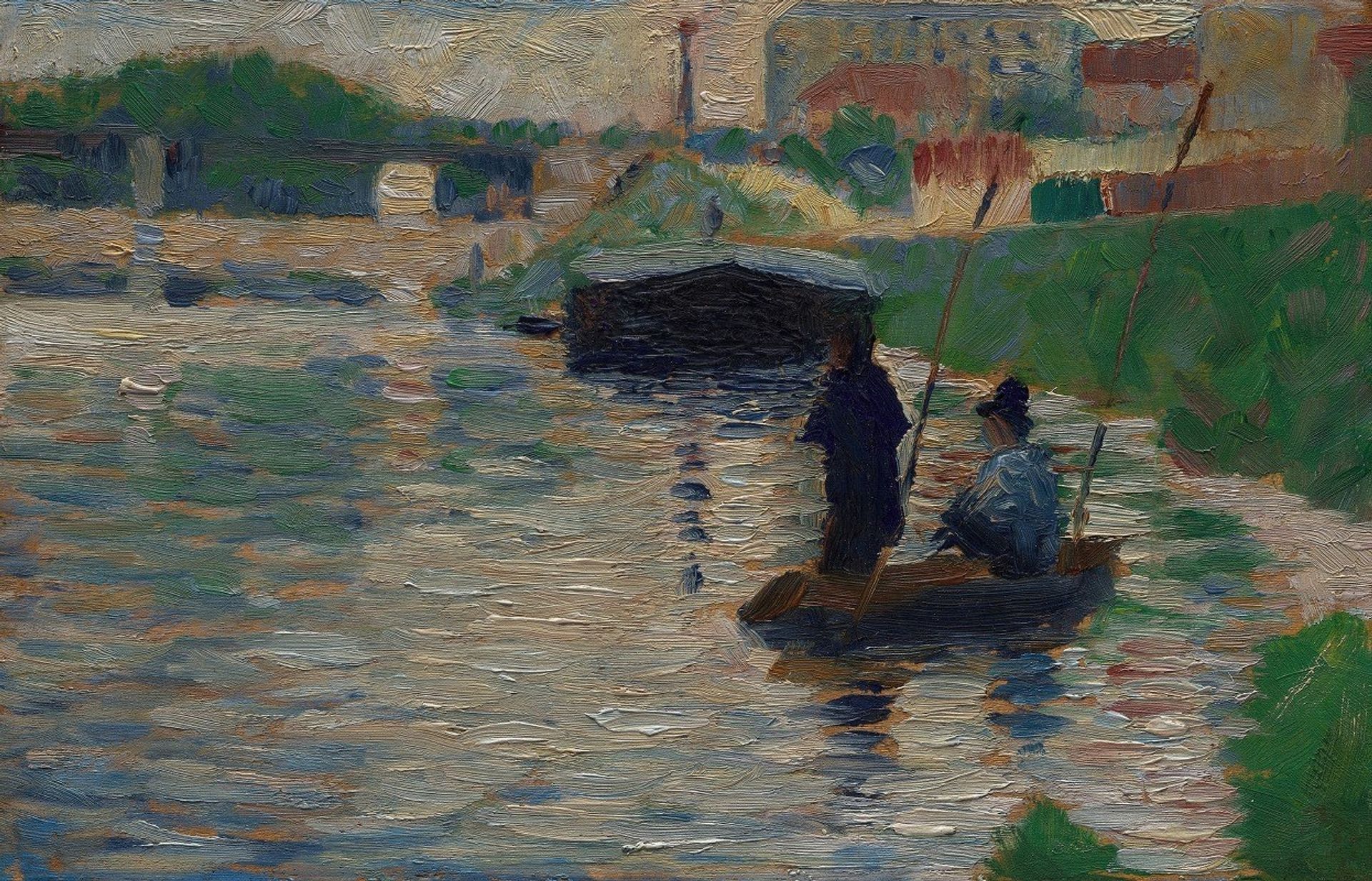 View of the Seine by Georges Seurat