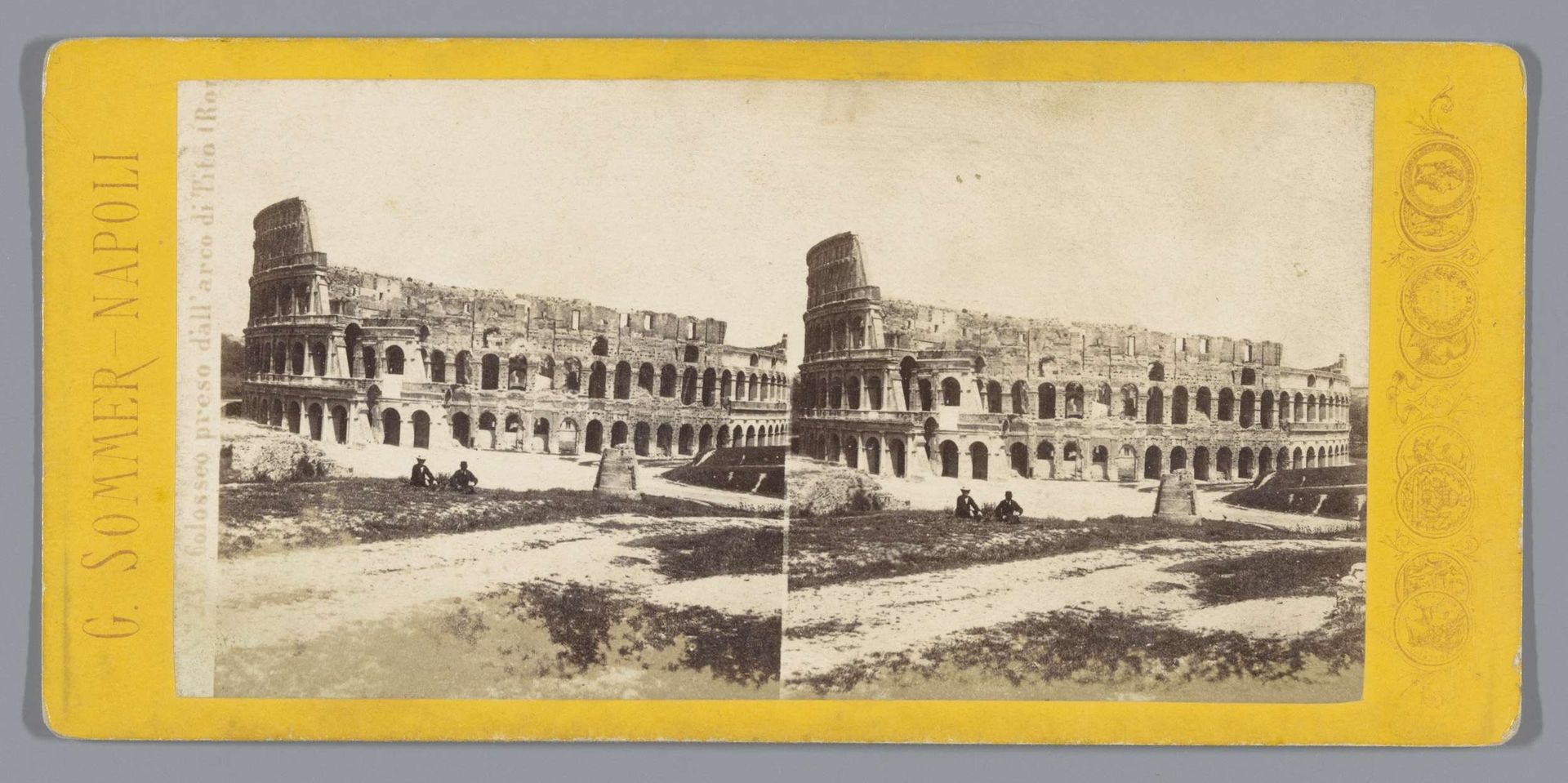 Gezicht op het Colosseum in Rome by Giorgio Sommer