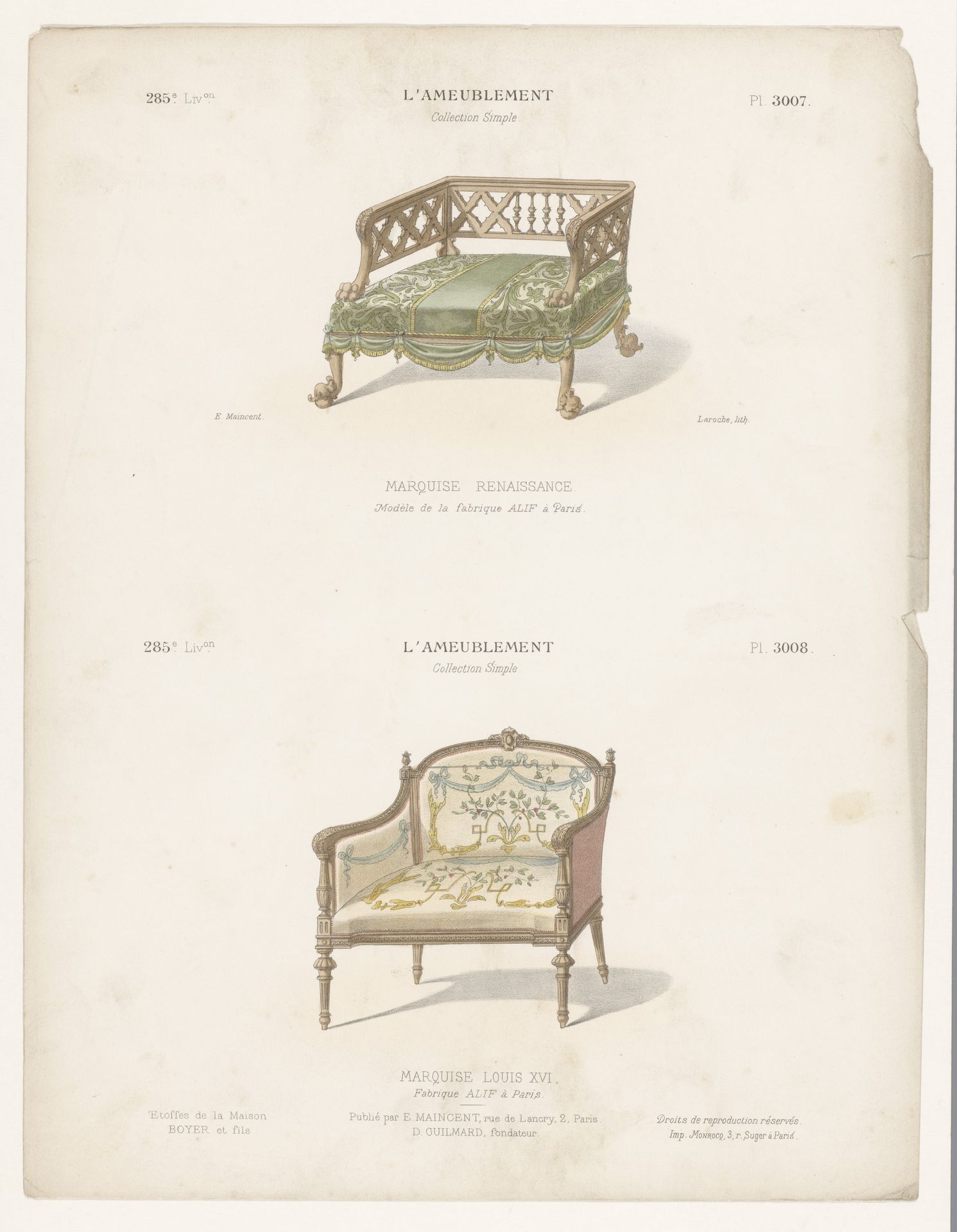 Twee stoelen by Léon Laroche