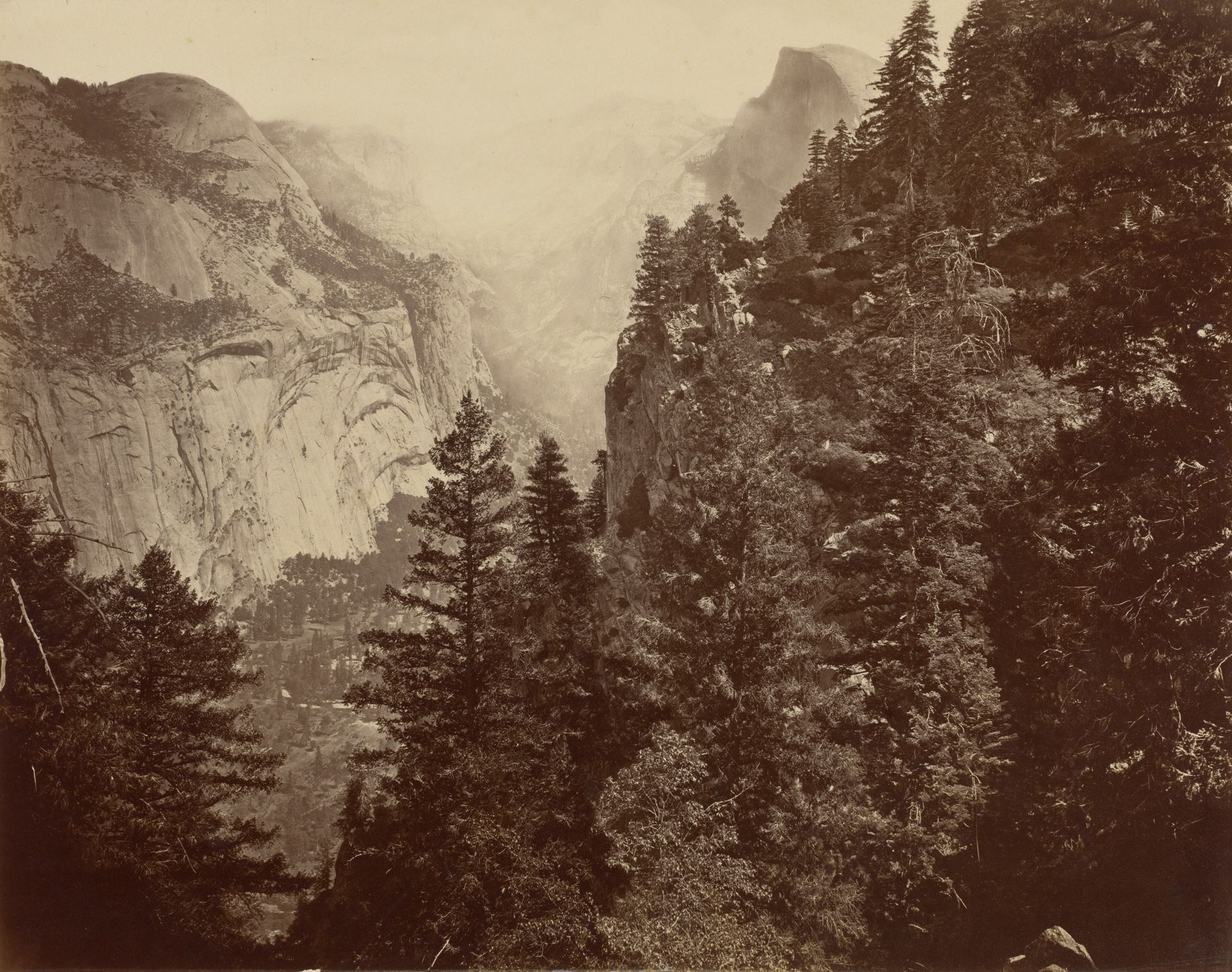 Tenaya Canyon from Union Point, Valley of the Yosemite by Eadweard Muybridge