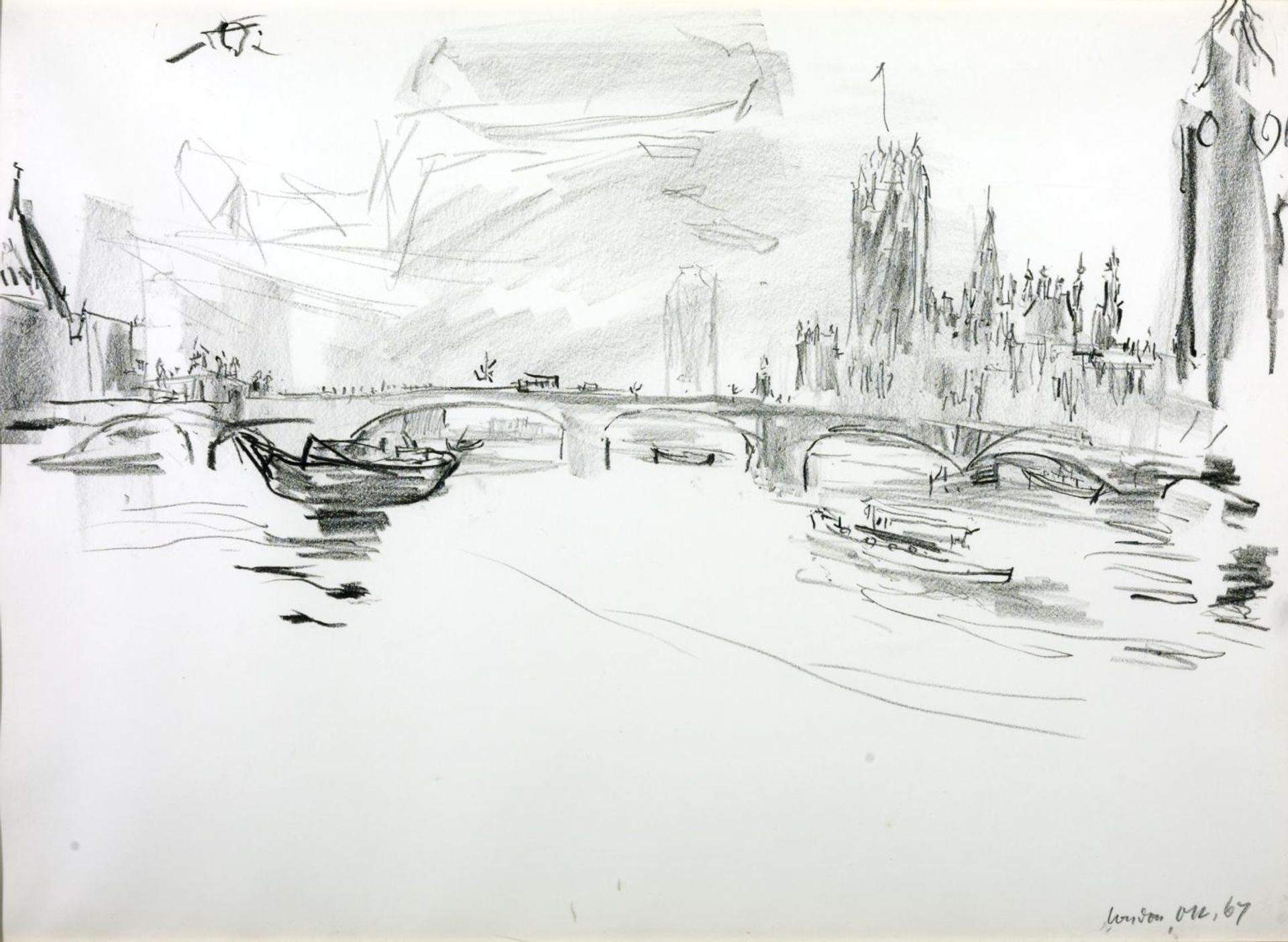 Houses of Parliament III by Oskar Kokoschka