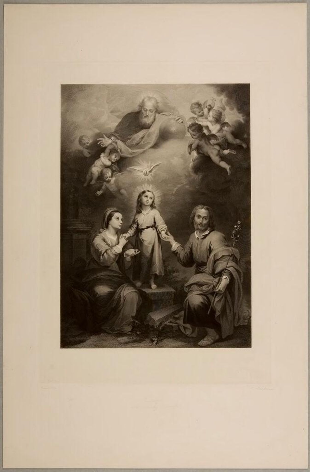 Holy Family by FranÃ§ois EugÃ¨ne Augustin Bridoux