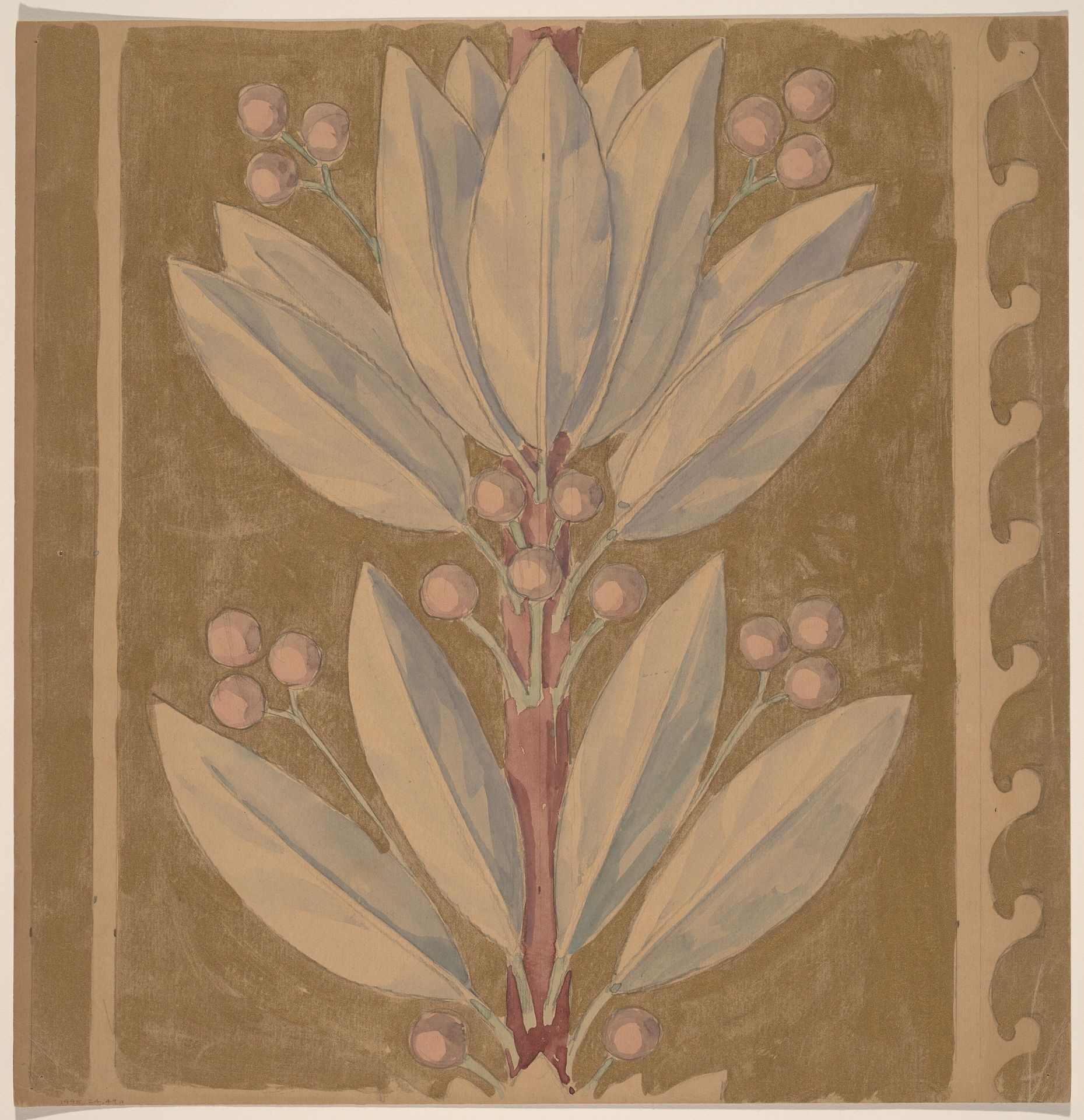 Study for a Border Design [recto] by Charles Sprague Pearce