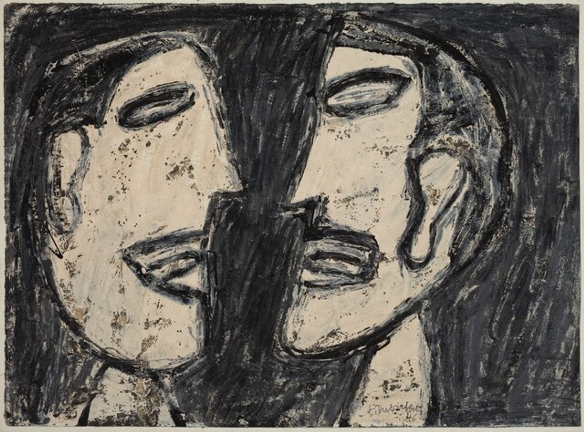 Colloque II (Colloquy II) by Jean Dubuffet