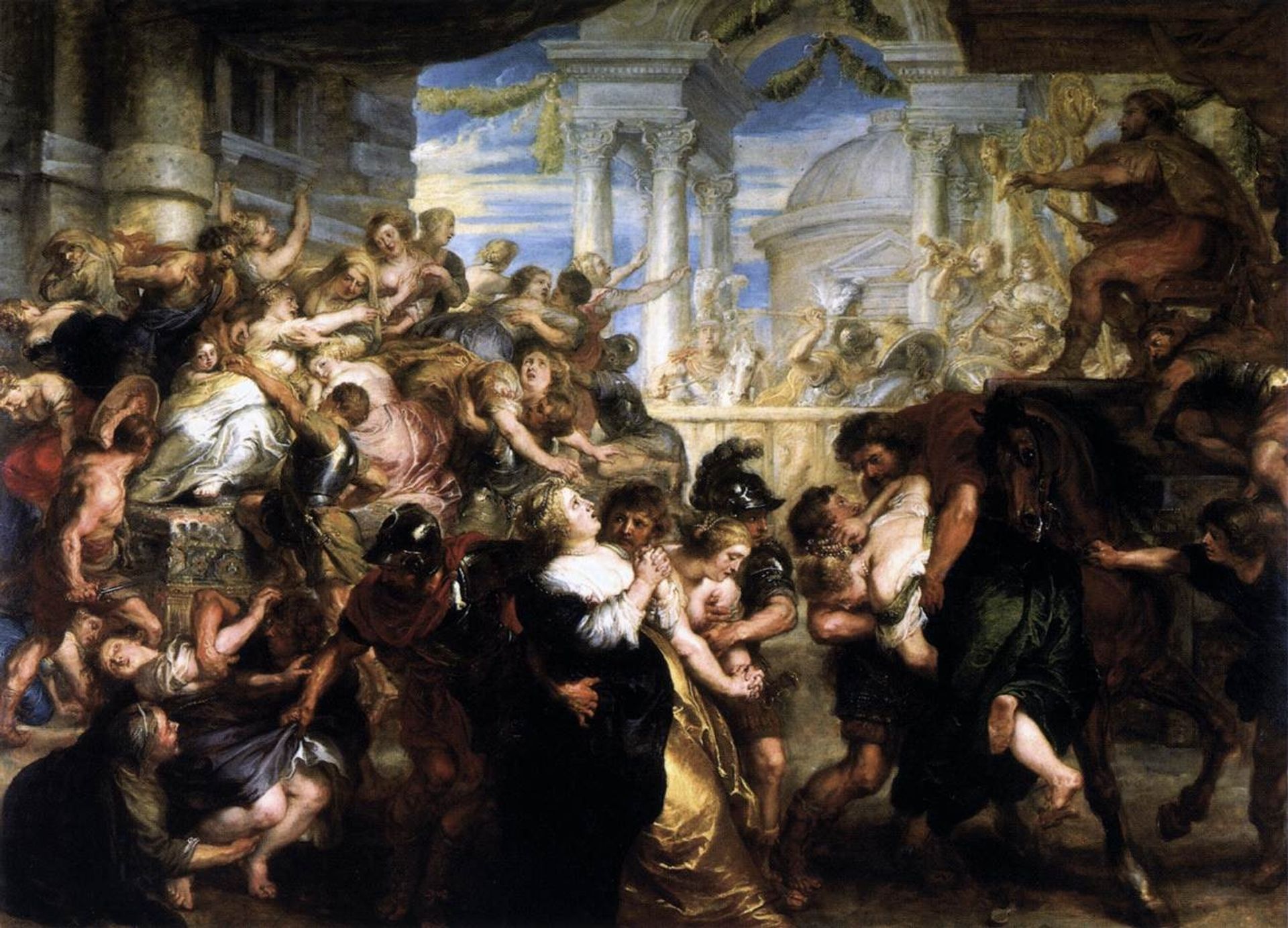 The abduction of the Sabinas by Peter Paul Rubens