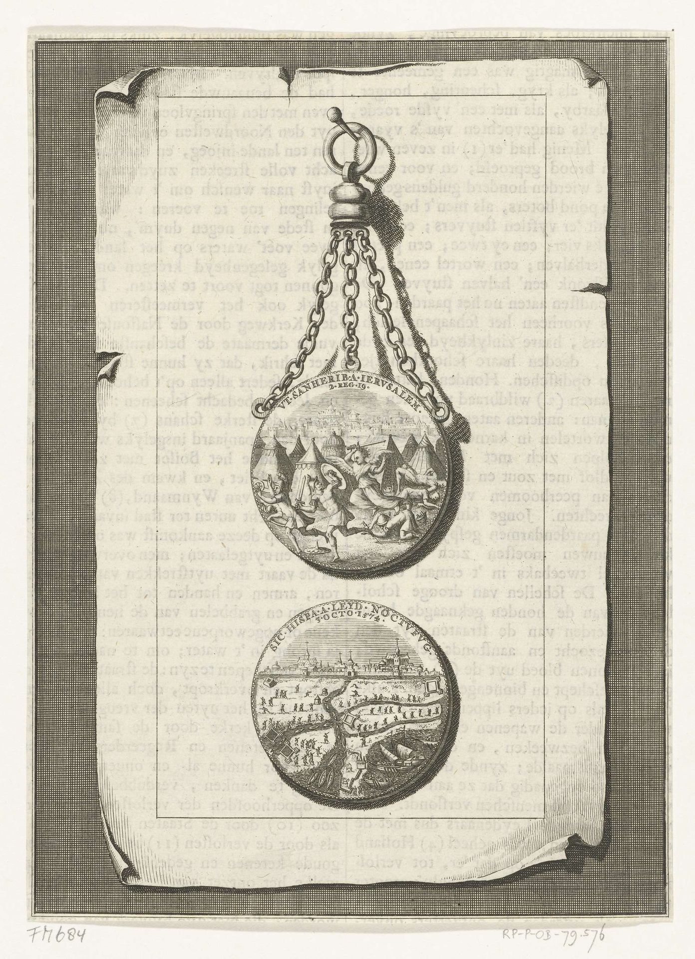 Penning op het ontzet van Leiden, 1574 by Anonymous