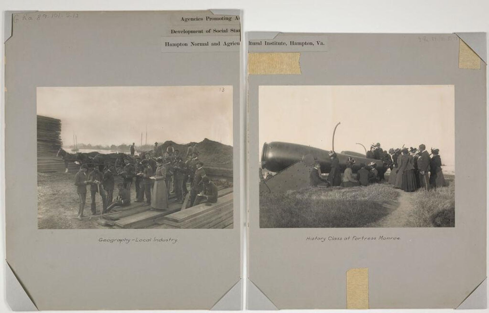 Races, Negroes: United States. Virginia. Hampton. Hampton Normal and Industrial School: Agencies Promoting Assimilation of the Negro: Development of Social Standards Among the Negroes. Hampton Normal and Agricultural Institute, Hampton, Va. by Frances Benjamin Johnston