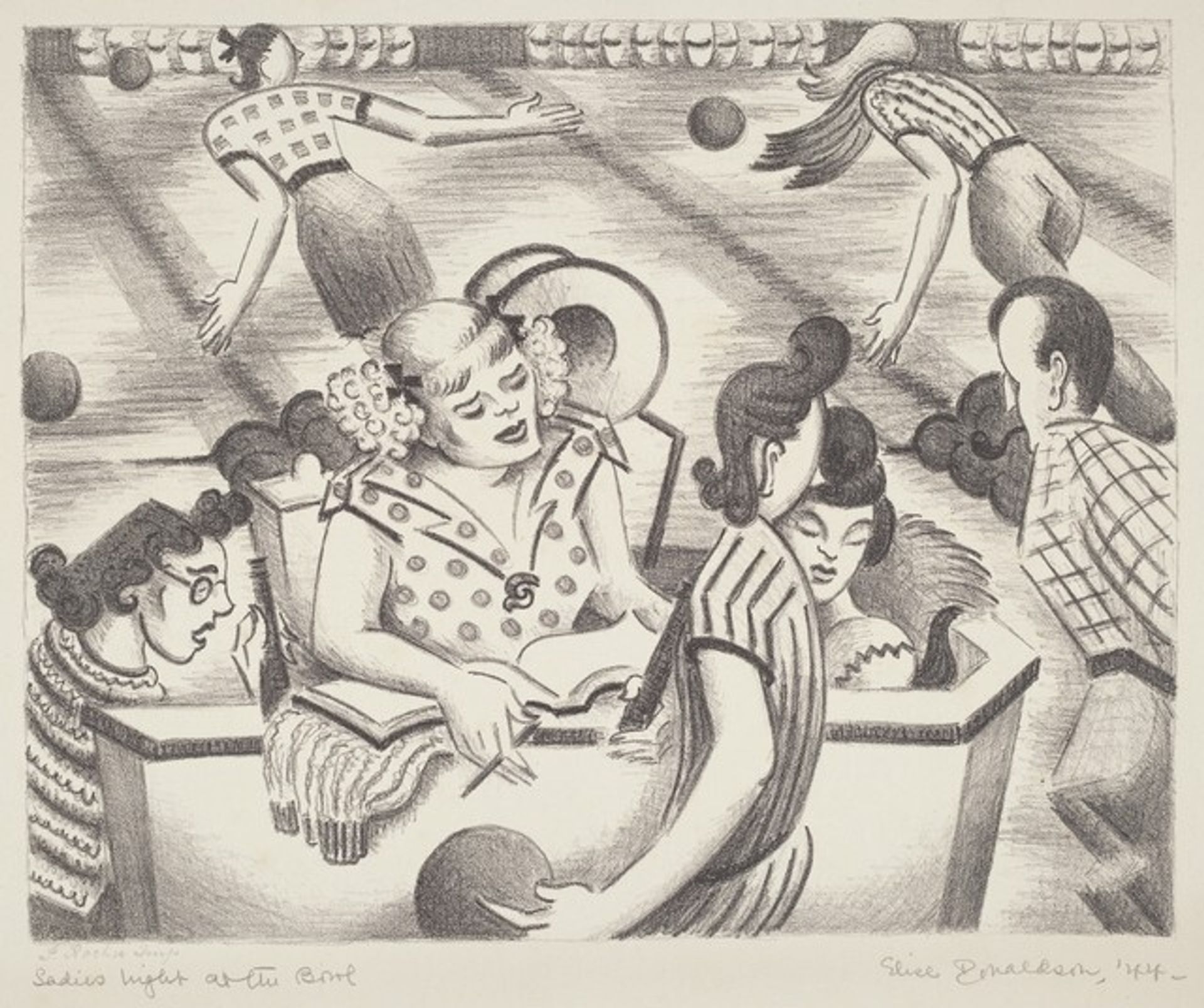 Ladies Night at the Bowl by Elise Donaldson