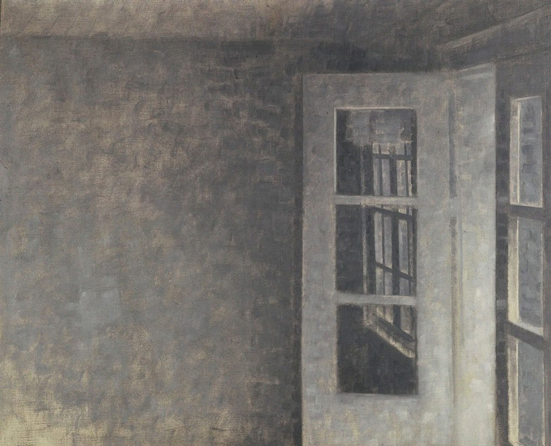 The balcony room at Spurveskjul by Vilhelm Hammershøi