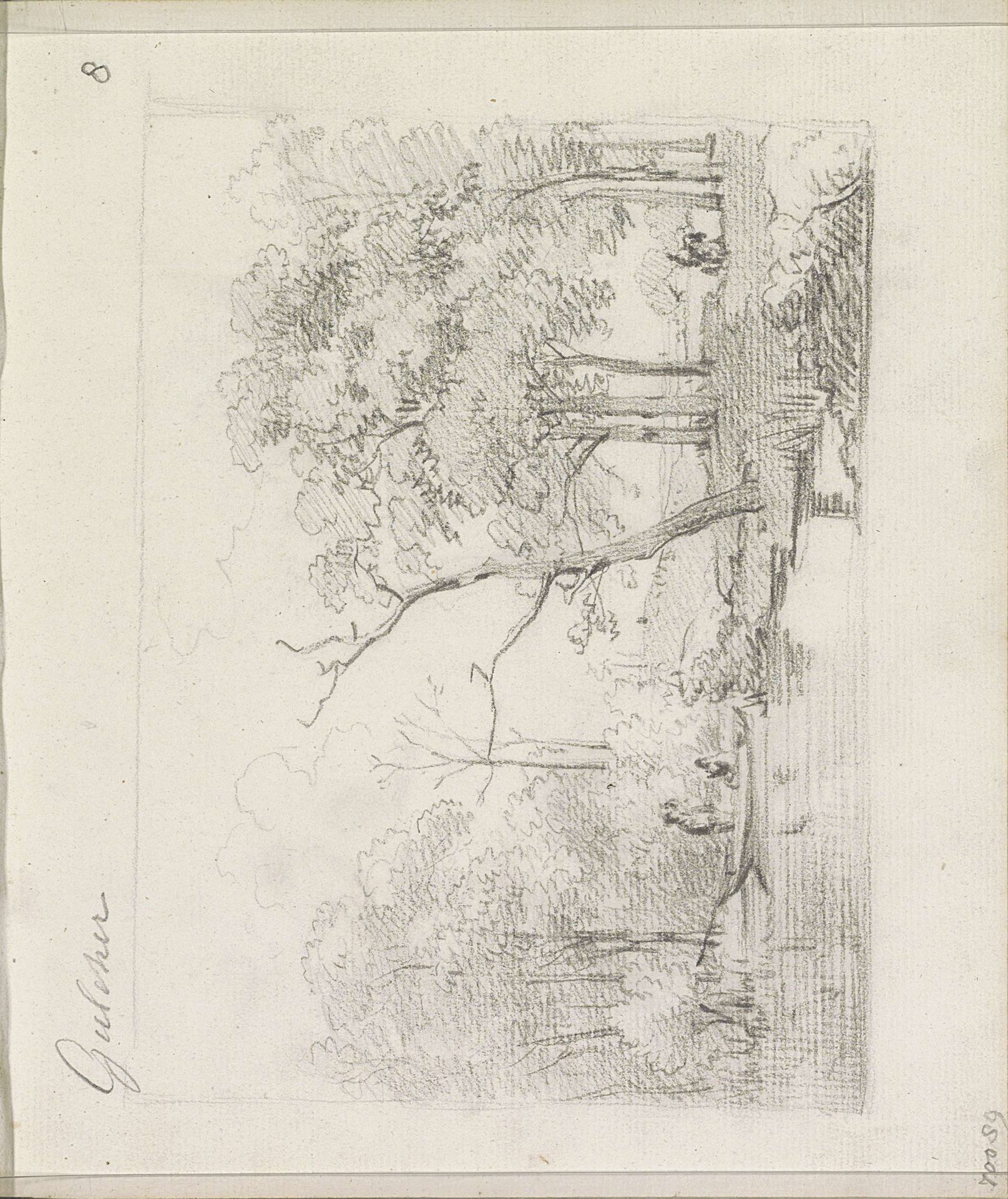 Landschap met figuren in een roeiboot op een rivier by Andreas Schelfhout