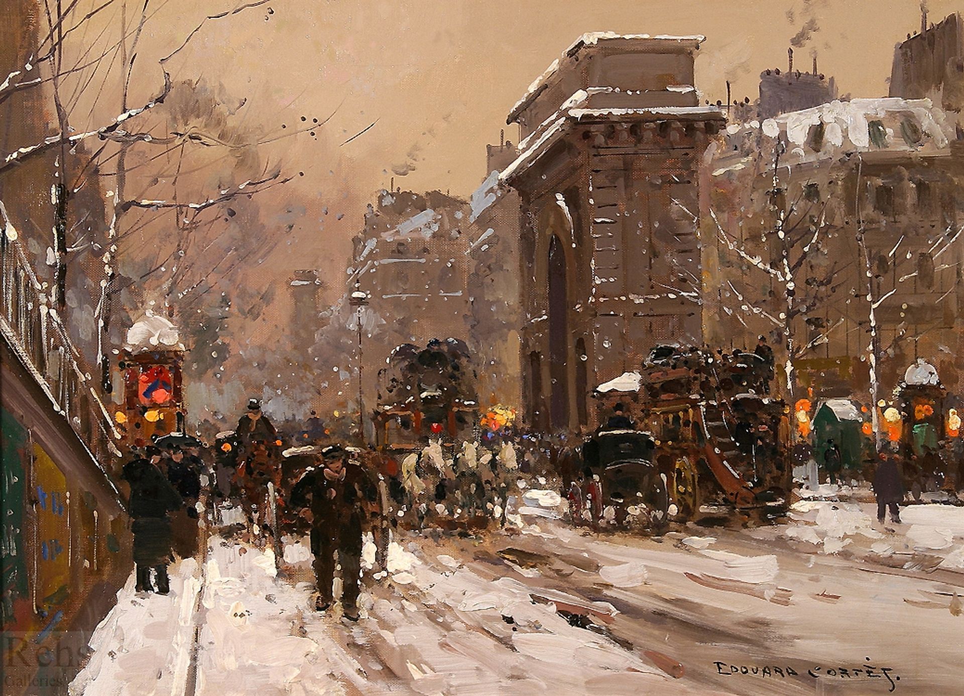 St.Martin, Winter by Edouard Cortes