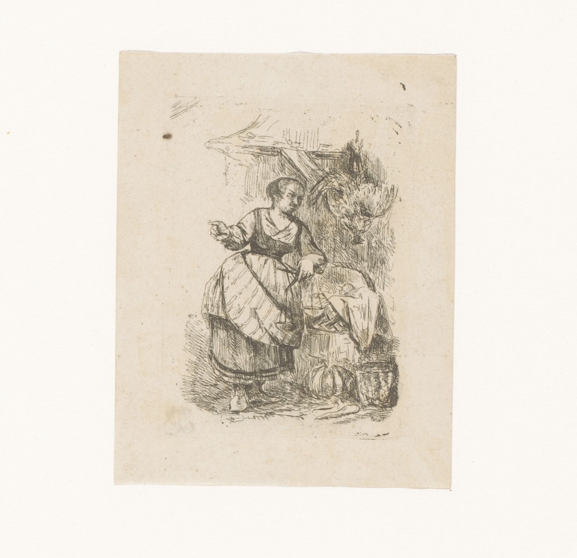 Koopvrouw by Adrien Joseph Verhoeven-Ball