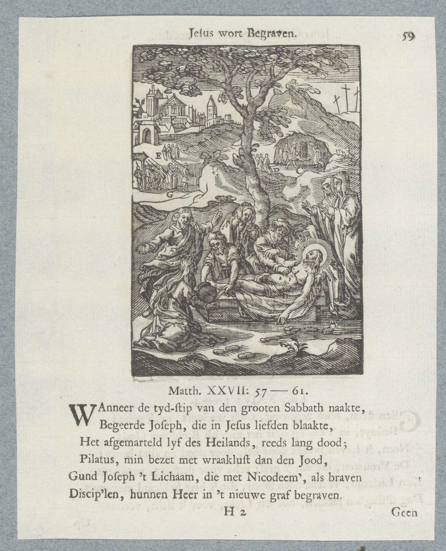 Graflegging van Christus by Christoffel van (II) Sichem