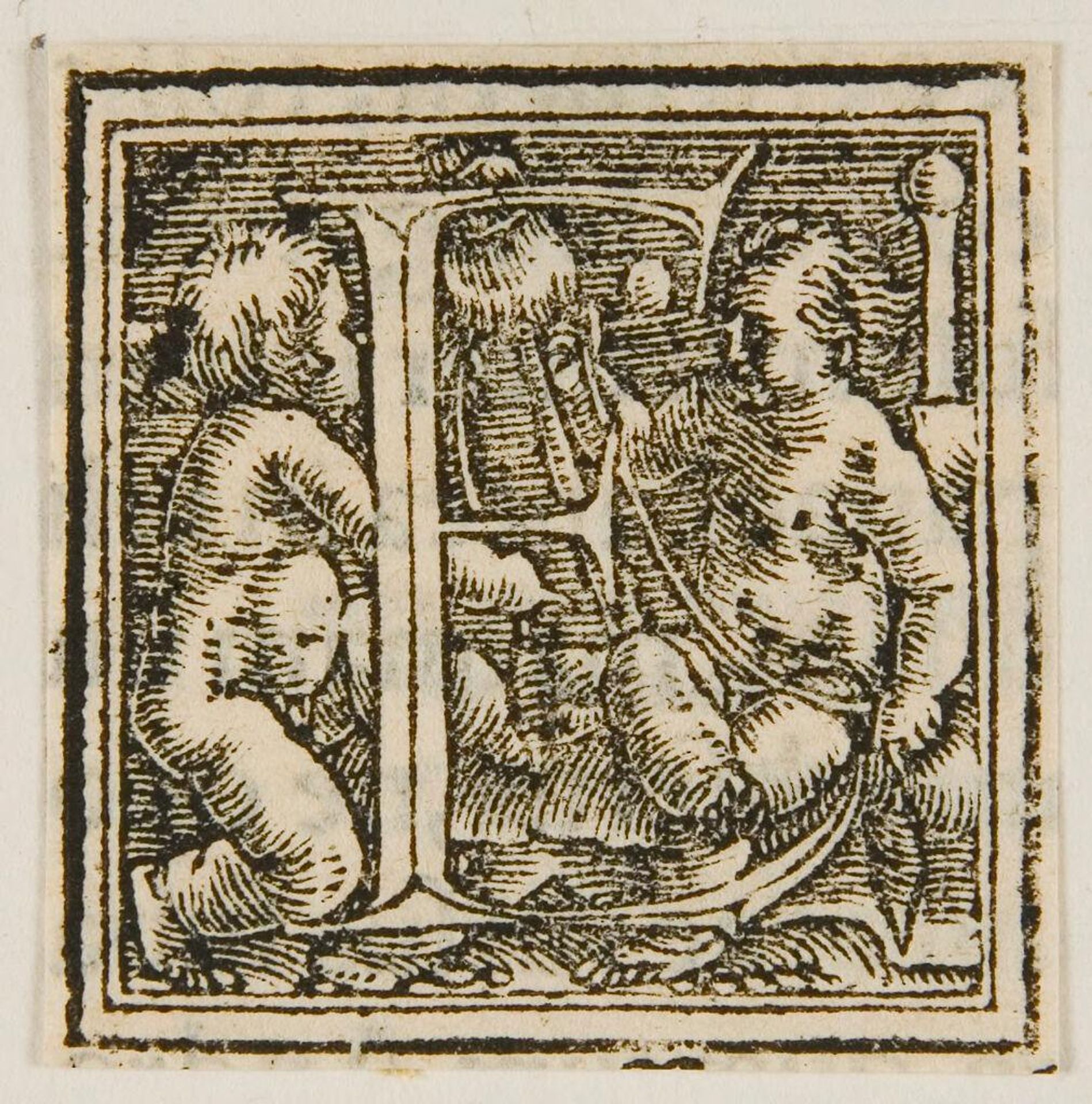 Letter E by Hans Holbein the Younger