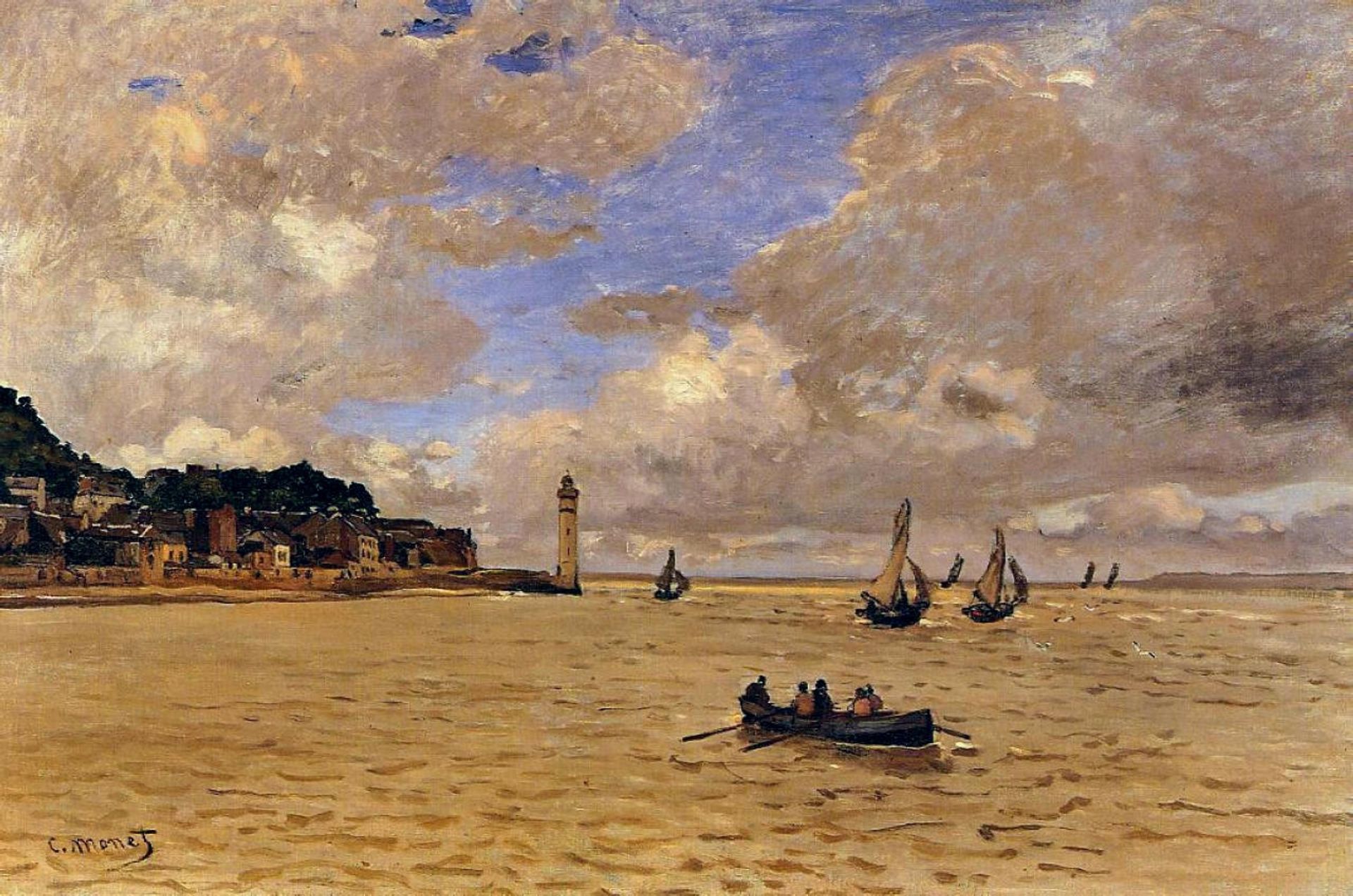 Lighthouse at the Hospice by Claude Monet