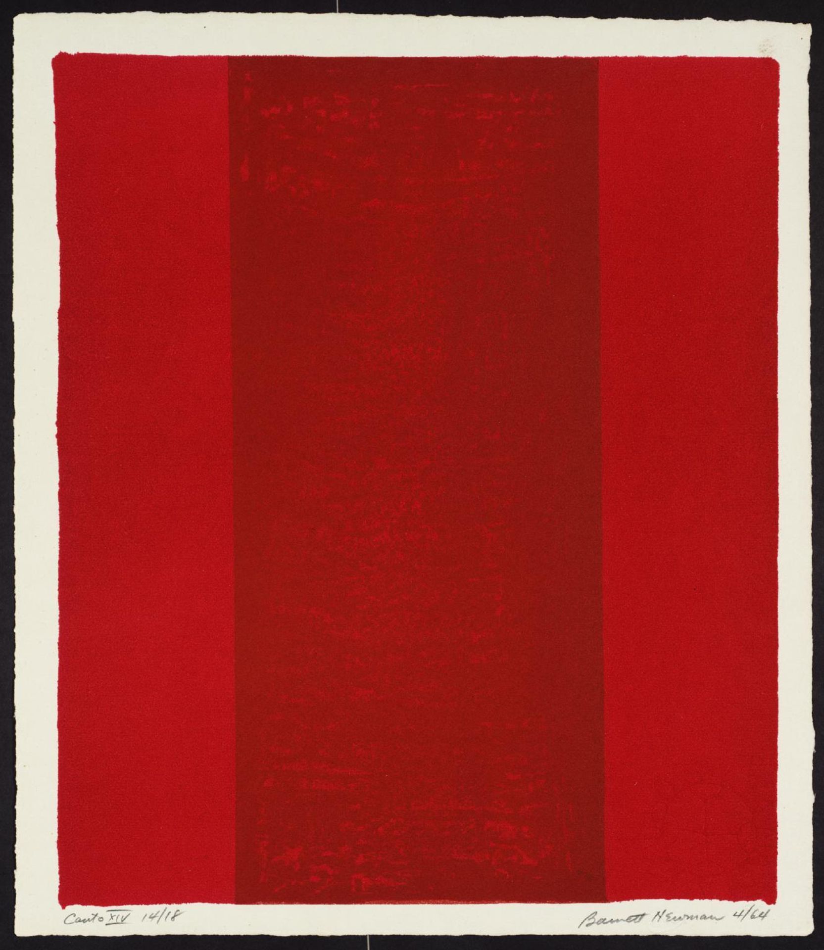 Canto XIV by Barnett Newman