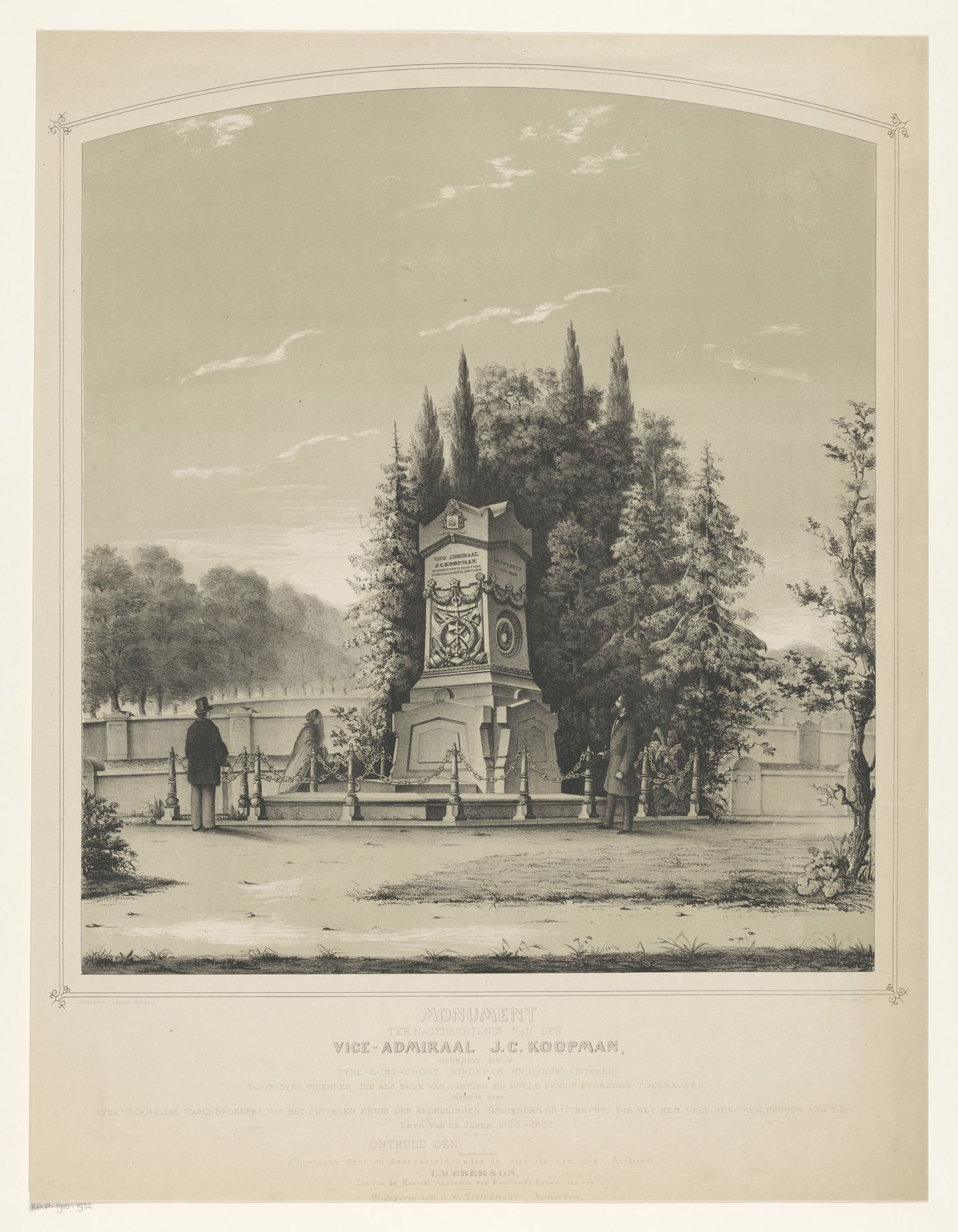 Monument voor viceadmiraal J.C. Koopman by E. Crisand