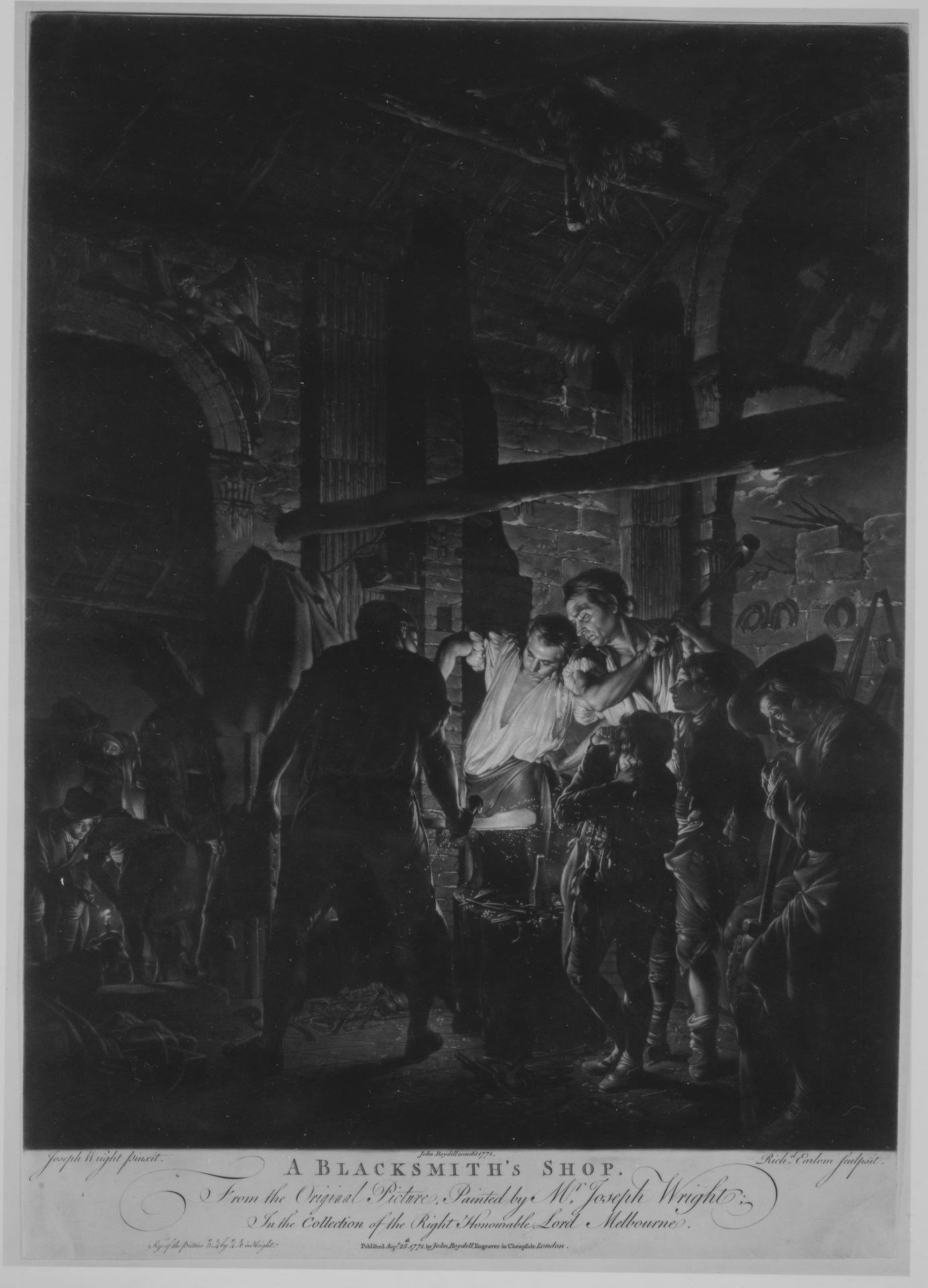 A Blacksmith's Shop by Richard Earlom