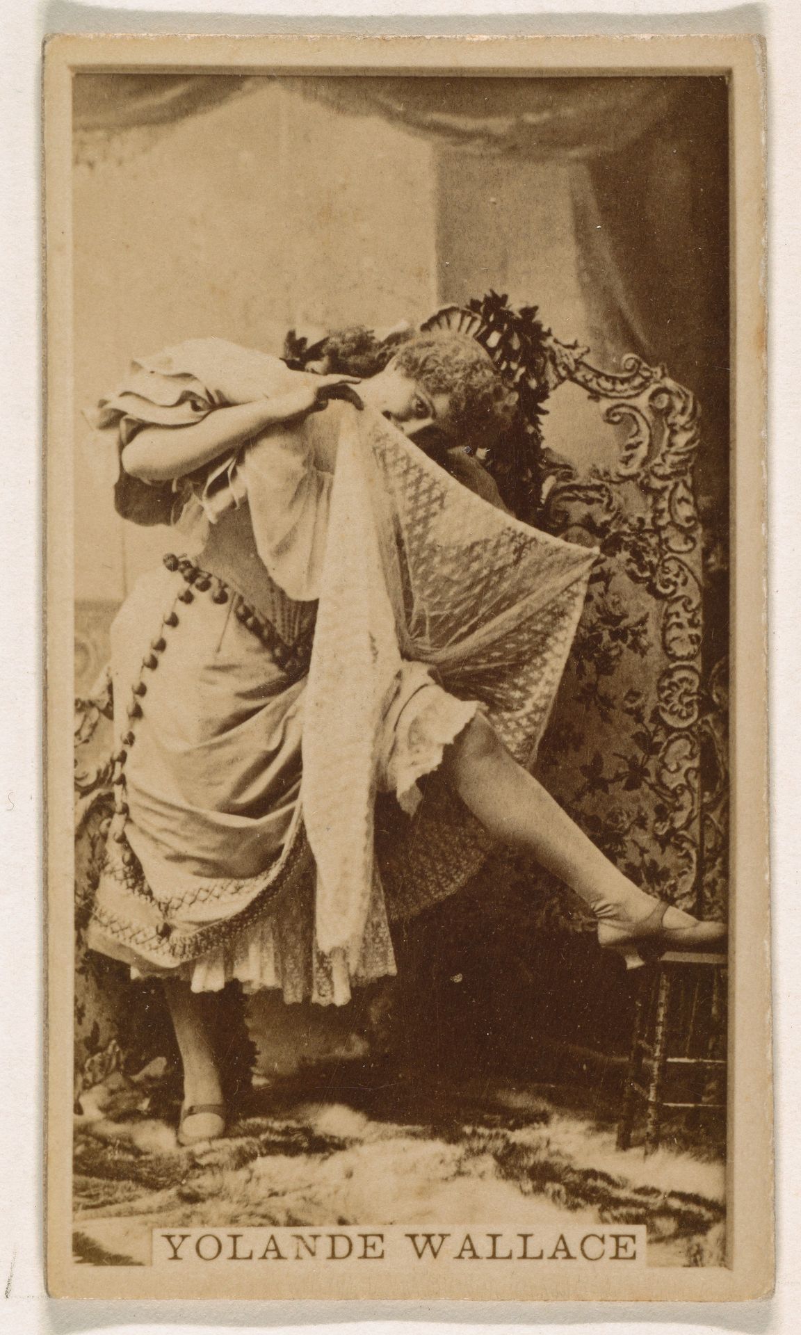 Yolande Wallace, from the Actresses series (N245) issued by Kinney Brothers to promote Sweet Caporal Cigarettes by Kinney Brothers Tobacco Company