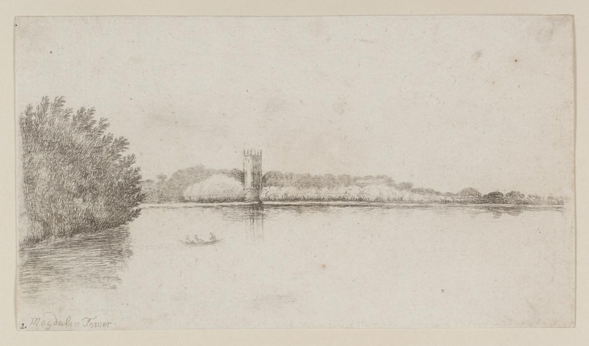 Magdalen Tower by John Baptist Malchair