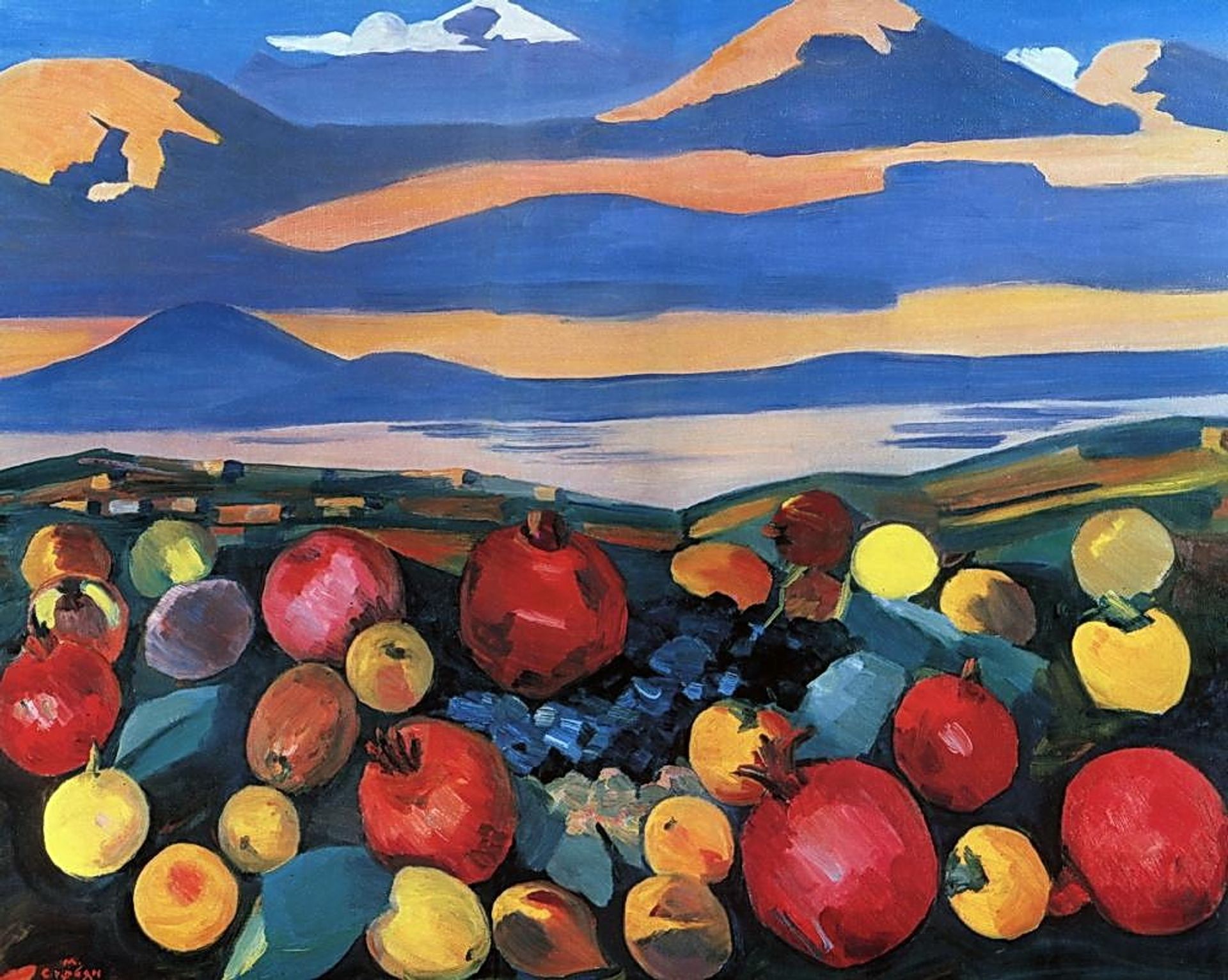 October in Yerevan by Martiros Sarian