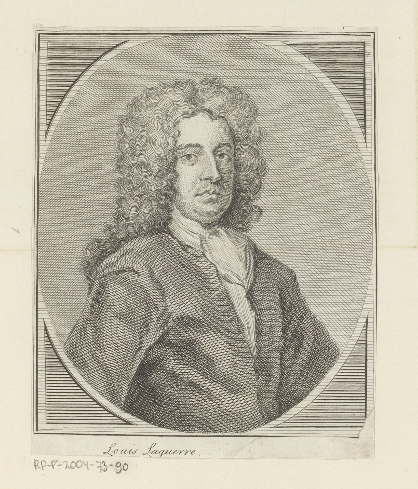 Portret van Louis Laguerre by Alexander Bannerman