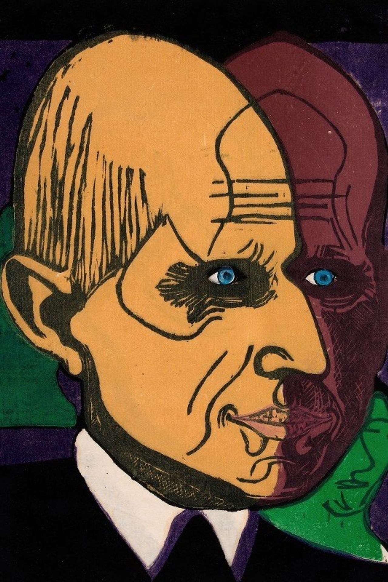 Portrait of Dr. Bauer by Ernst Ludwig Kirchner